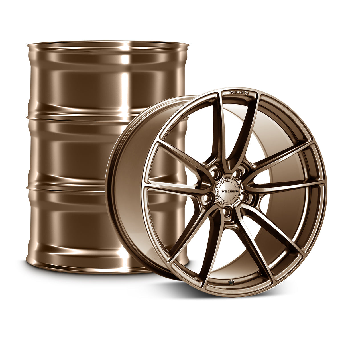 2015-2024 Ford Mustang Velgen VF5 Wheel Set (Set of 4) - Gloss Bronze - 20x10/20x11