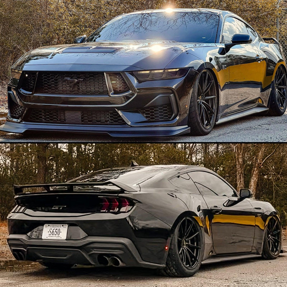 Anchor Room Front & Rear Lens Vinyl Tint - Standard 20% Tint (2024-2026 Mustang) - 24FM_FR