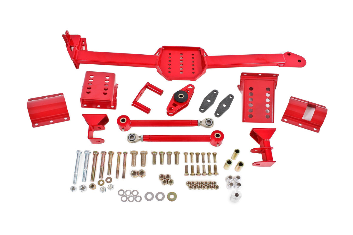 BMR Suspension WL005R 2005-2014 Mustang Watts Link with Poly/Rod Ends (Red)