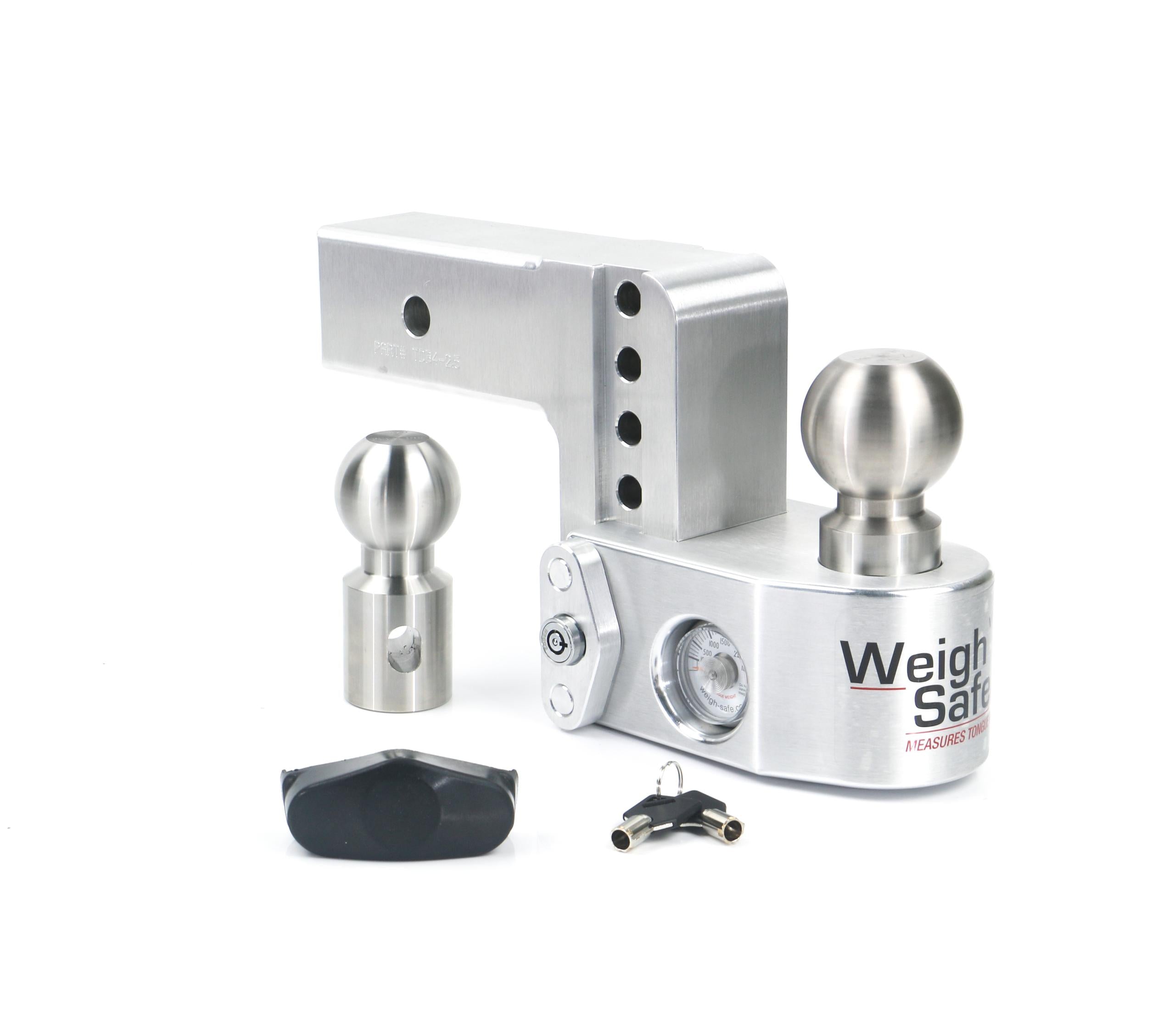 Weigh Safe Adjustable Drop Hitch - 4" Drop For 2.5" Shank - WS4-2.5