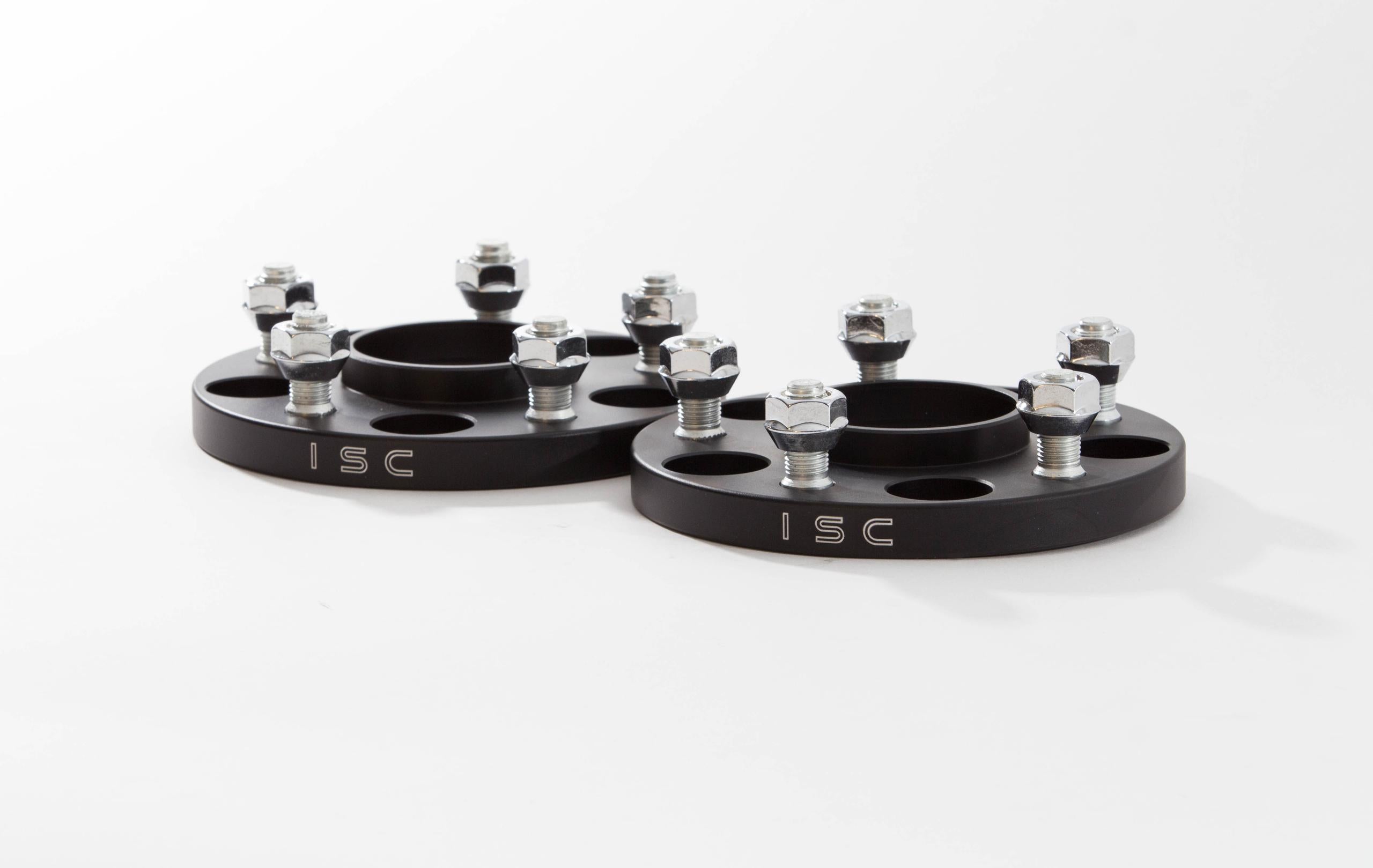 ISC Suspension ISC-WS5X10015B ISC Wheel Spacer 5x100 (Subaru) bolt pattern/hub bore 15mm thickness BLACK(pair) - ISC-WS5X10015B