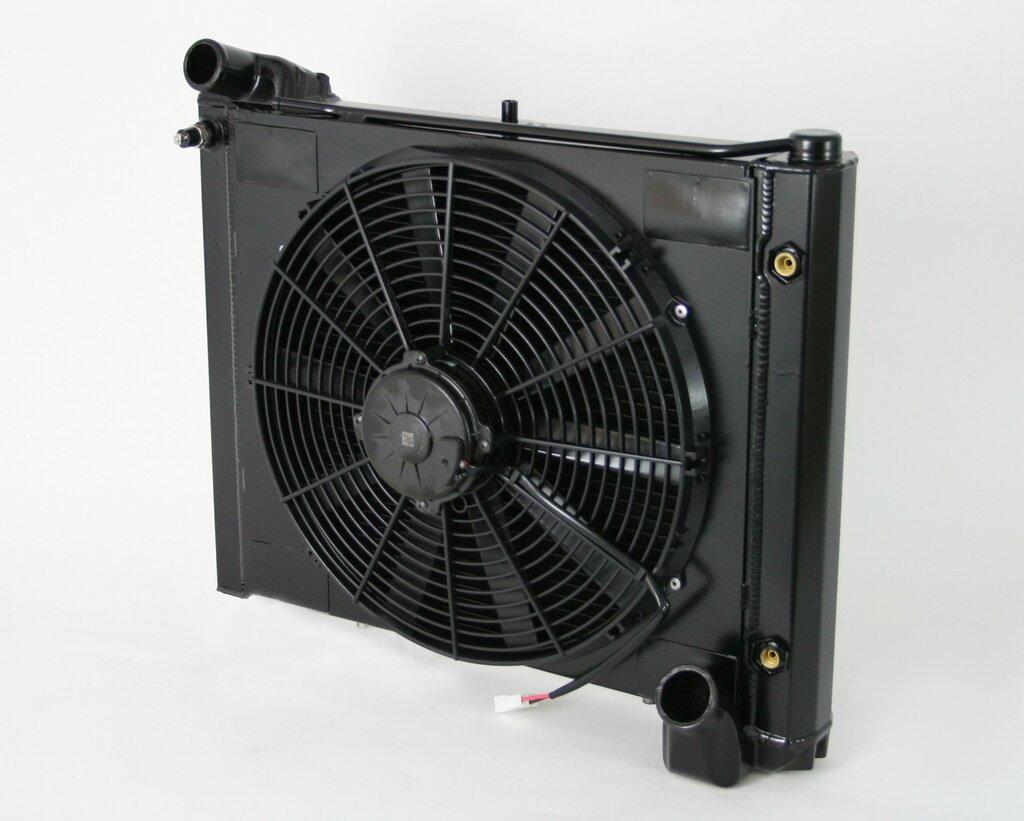 DeWitts 1961-62 Corvette, CF Automatic Aluminum Single 16" Spal Fan & wiring - 32-4239061A