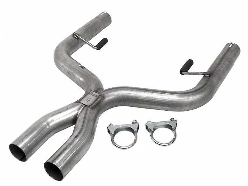 Pypes Exhaust X-Pipe Kit Intermediate Pipe 05-10 Mustang V6 2.5 in Hardware Incl Natural 409 Stainless Steel Pypes Exhaust - XFM44