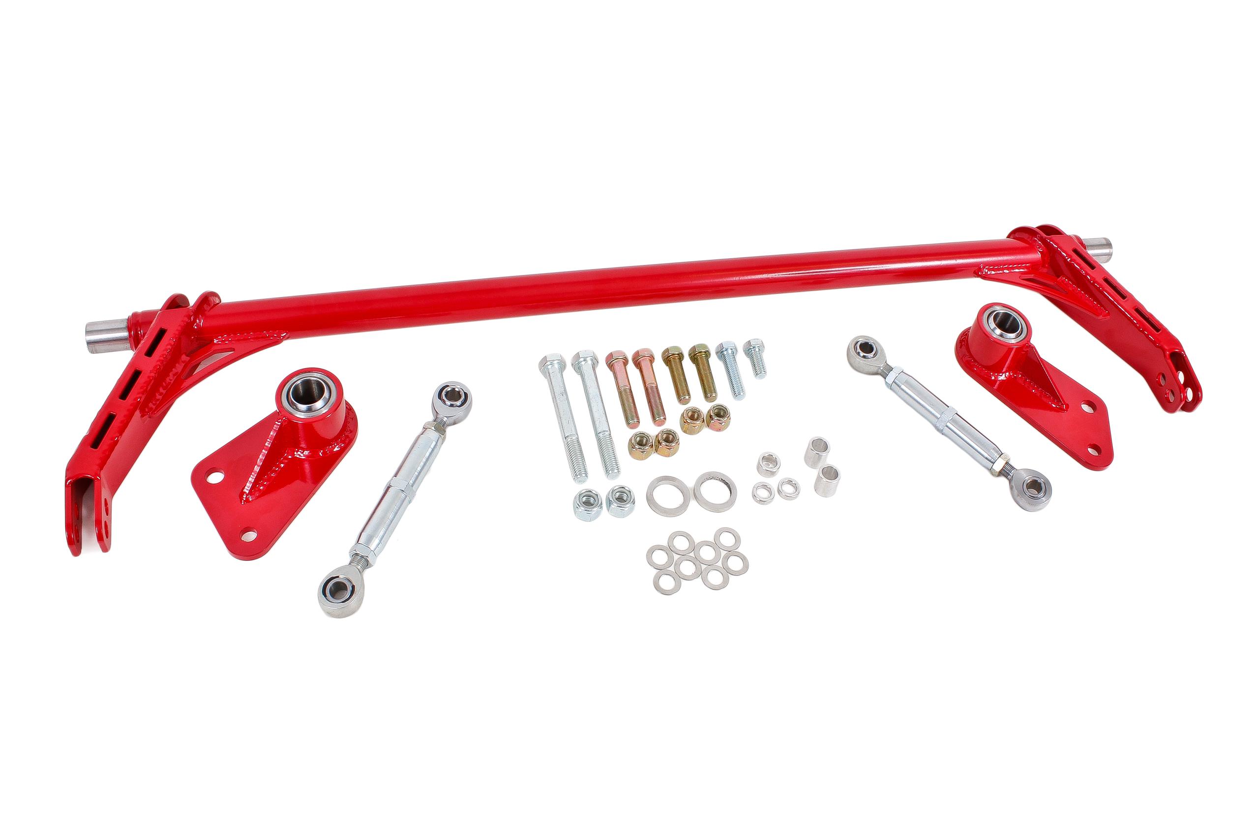 BMR XSB012R 2005-2014 S197 Mustang Xtreme Anti Roll Bar Kit, Bolt-on, Bearing, Hollow 35mm (Red)