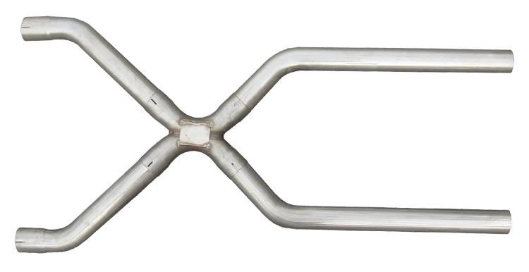 Pypes Exhaust X-Pipe Kit Intermediate Pipe 3 in Crossover Hardware Incl Natural 409 Stainless Steel Pypes Exhaust - XVA13