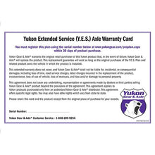 Yukon Gear & Axle Extended Service Plan For Axle Shaft. - YESAXLE
