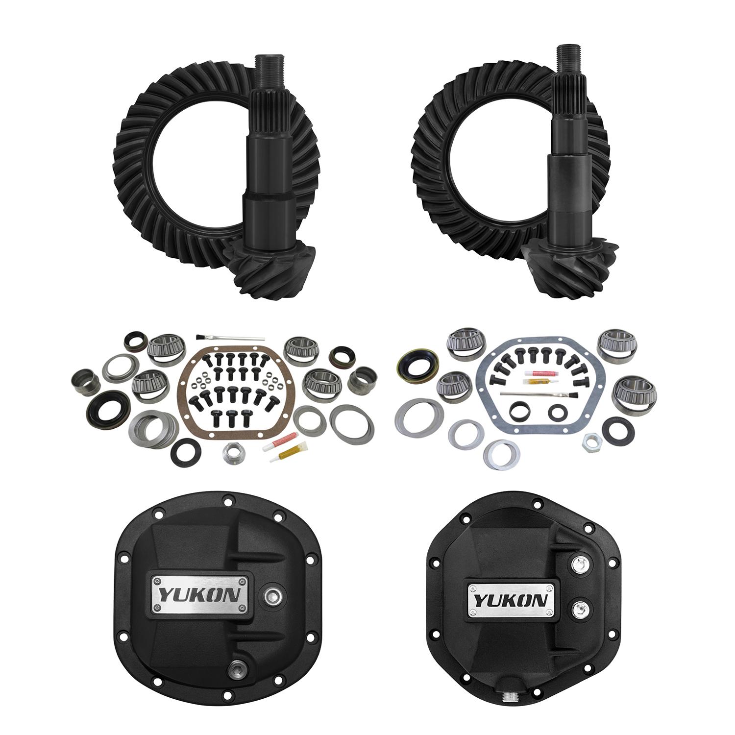 Yukon Gear & Axle Stage 2 Jeep Jk Re-Gear Kit W/Covers For Dana 30/44, 4.88 Ratio, 24 Spline - YGK013STG2