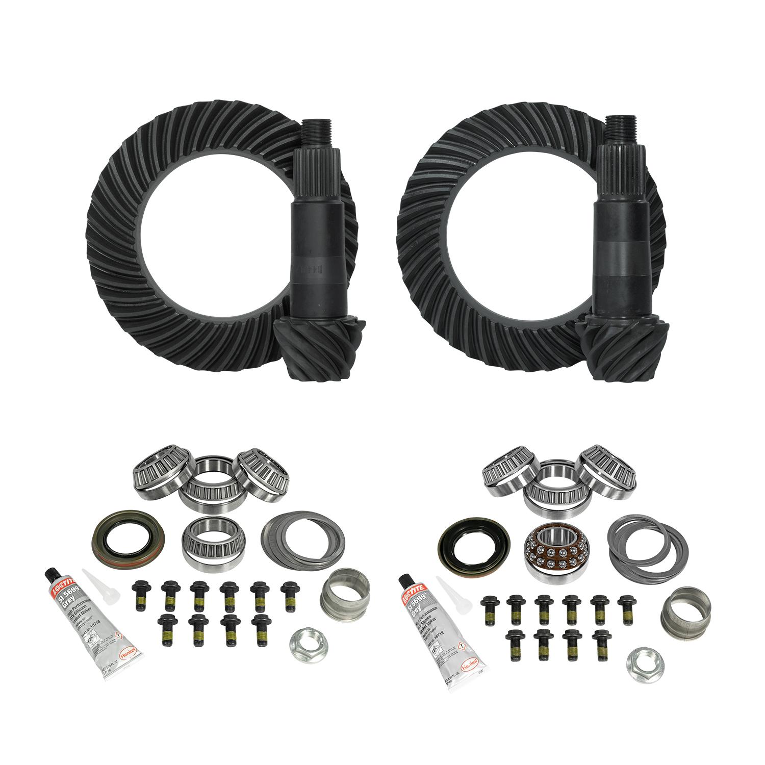 Yukon Gear & Axle Re-Gear And Install Kit, Dana 44 Front & Rear, Jeep Jl/Jt Rubicon, 4.11 - YGK066