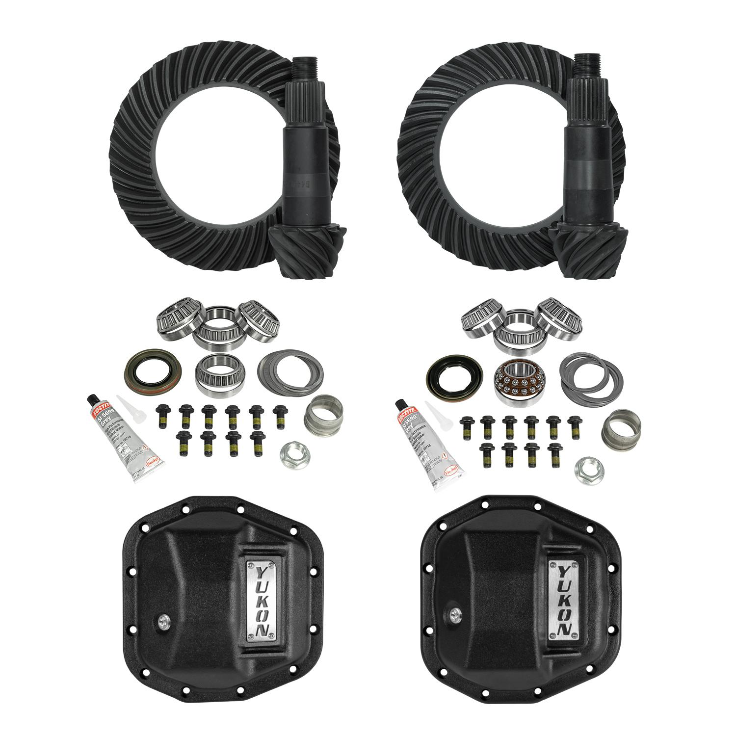 Yukon Gear & Axle Stage 2 Jeep Jl/Jt Re-Gear Kit W/Covers For Dana 44, 5.38 Ratio, 28 Spline - YGK070STG2