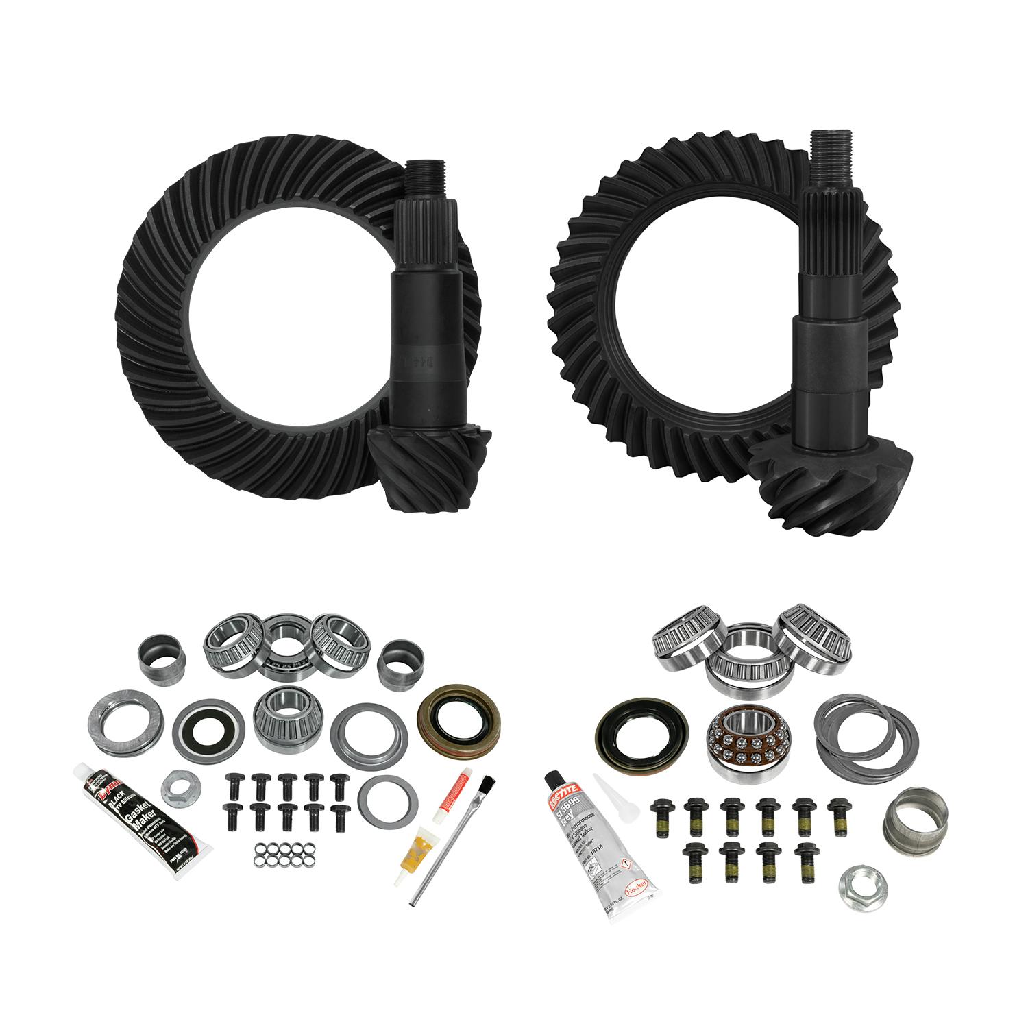 Yukon Gear & Axle Re-Gear And Install Kit, D30 Front/D44 Rear, Jeep Jl Non-Rubicon, 3.73 - YGK076