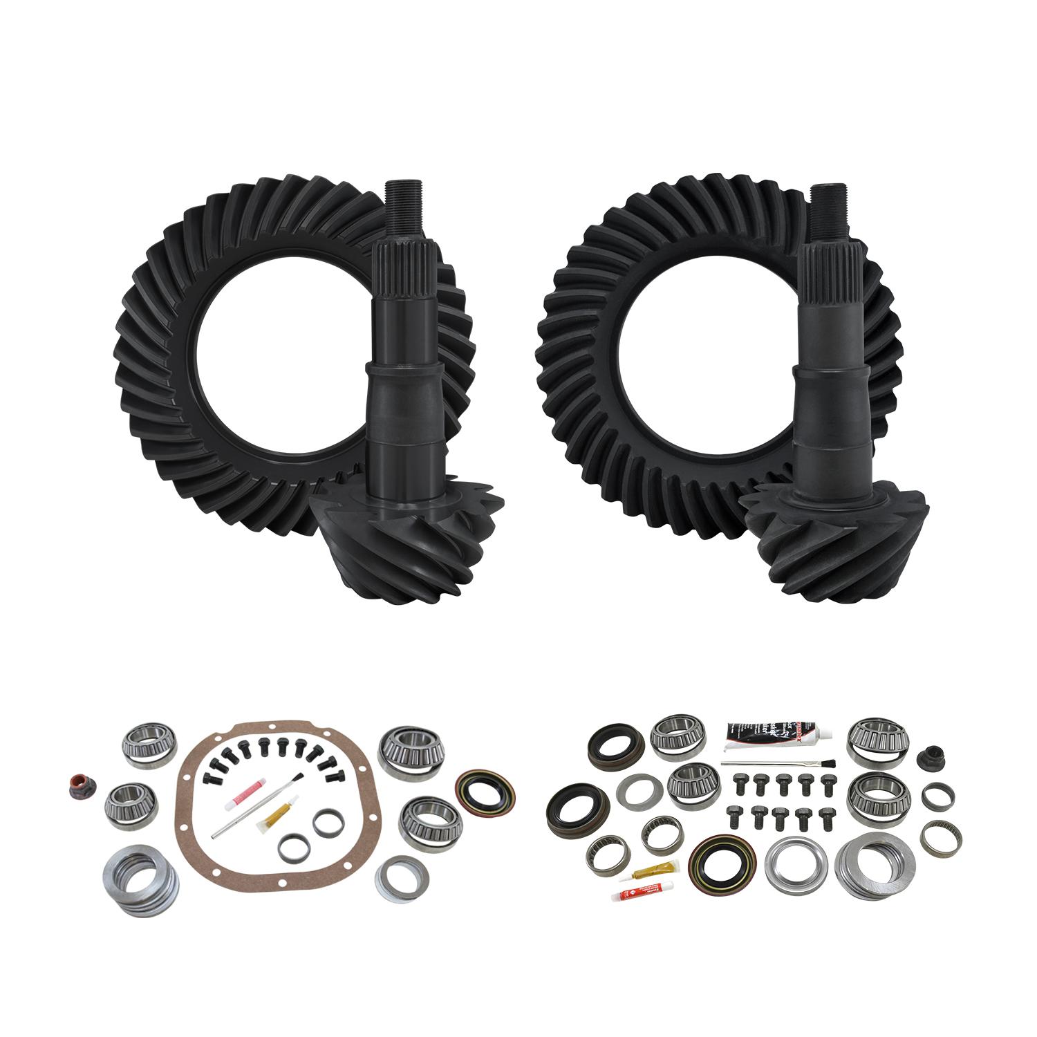 Yukon Gear & Axle Re-Gear & Installation Kit, Ford 8.8", Various F150, 3.73 Ratio, Fr&Rr - YGK121