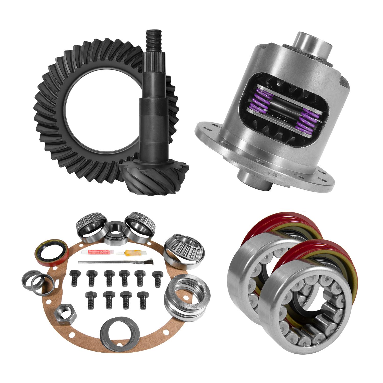 Yukon Gear & Axle 8.5" Gm 3.42 Rear Ring & Pinion, Install Kit, 30Spl Posi, Axle Bearings & Seals - YGK2001