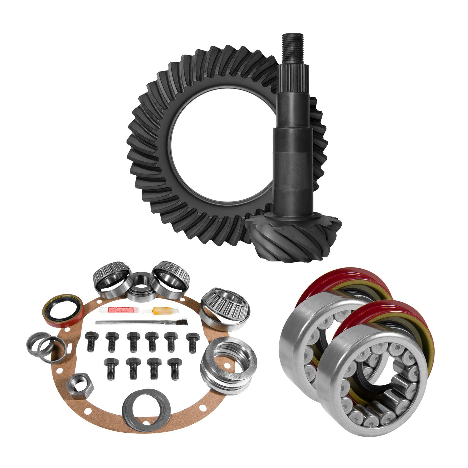 Yukon Gear & Axle 8.5" Gm 4.11 Rear Ring & Pinion, Install Kit, Axle Bearings, 1.78" Case Journal - YGK2008