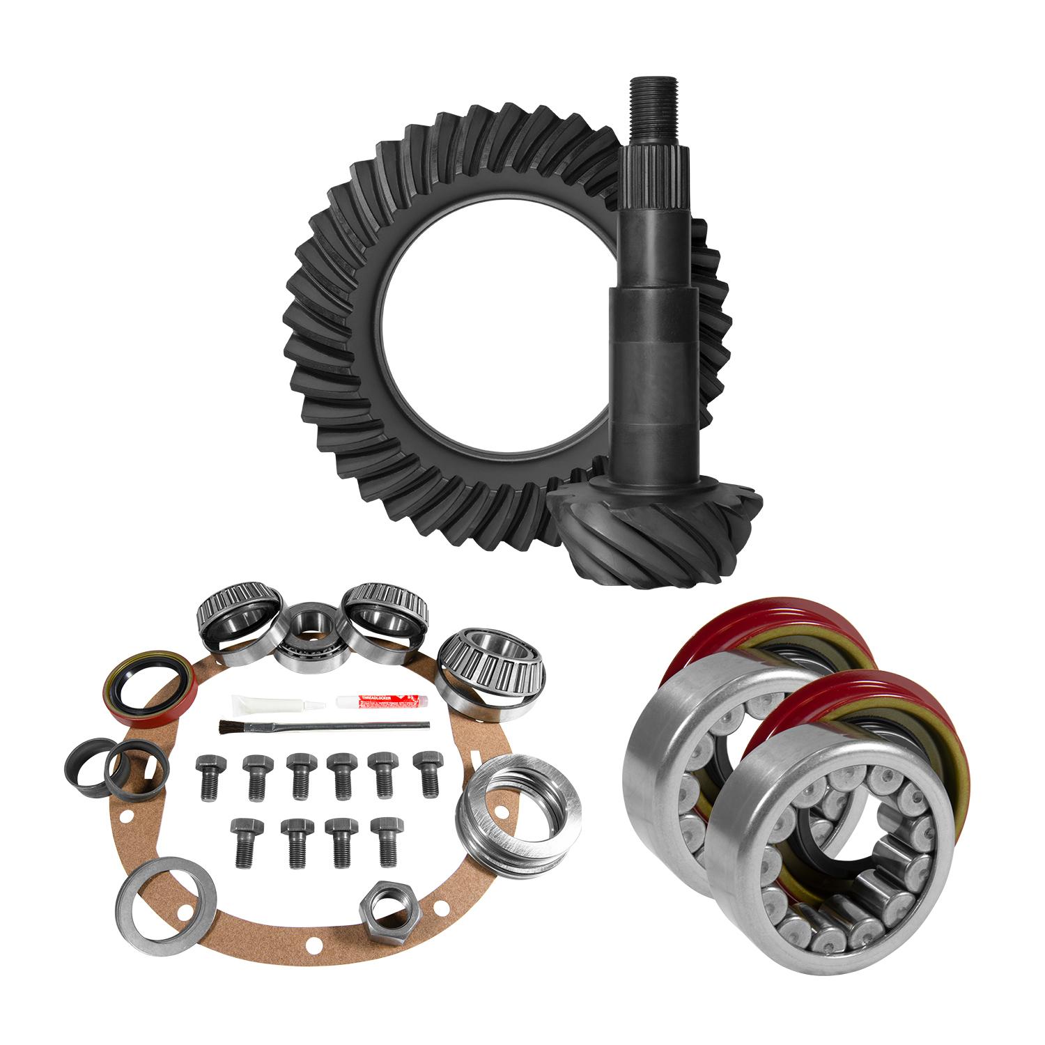 Yukon Gear & Axle 8.5" Gm 4.11 Rear Ring & Pinion, Install Kit, Axle Bearings, 1.625" Case Journal - YGK2013