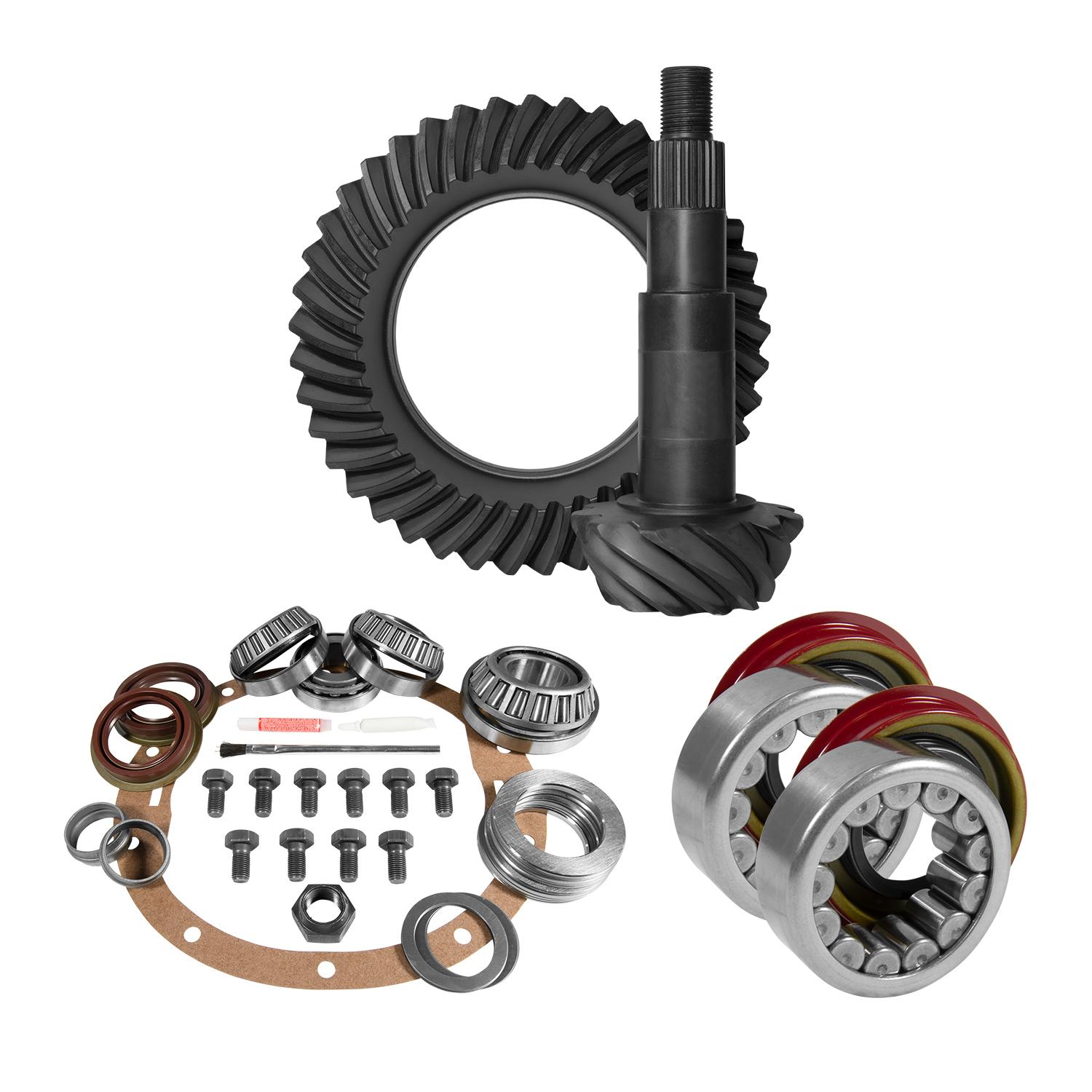 Yukon Gear & Axle 8.6" Gm 3.73 Rear Ring & Pinion, Install Kit, Axle Bearings & Seal - YGK2032
