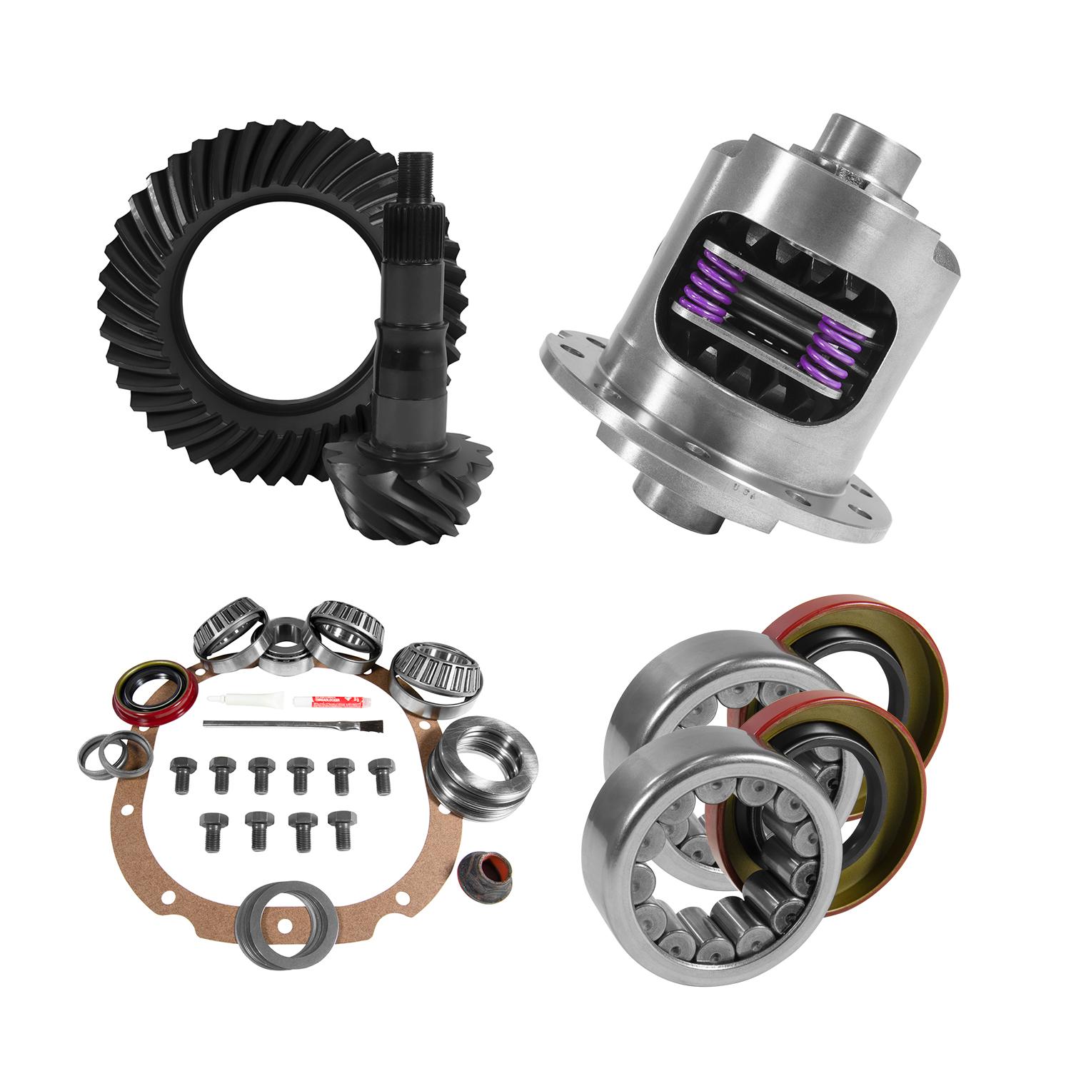Yukon Gear & Axle 8.8" Ford 4.56 Rear Ring & Pinion, Install Kit, 31Spl Posi, 2.99" Axle Bearings - YGK2053