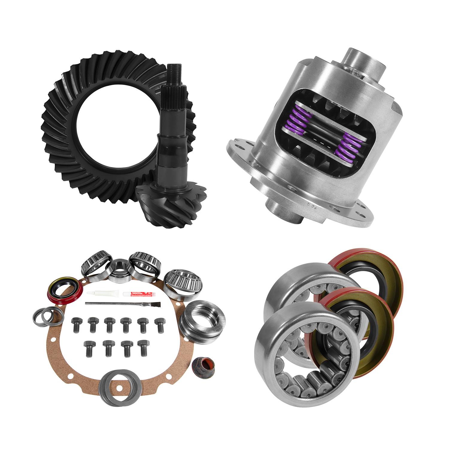 Yukon Gear & Axle 8.8" Ford 4.56 Rear Ring & Pinion, Install Kit, 31Spl Posi, 2.99" Axle Bearings - YGK2063