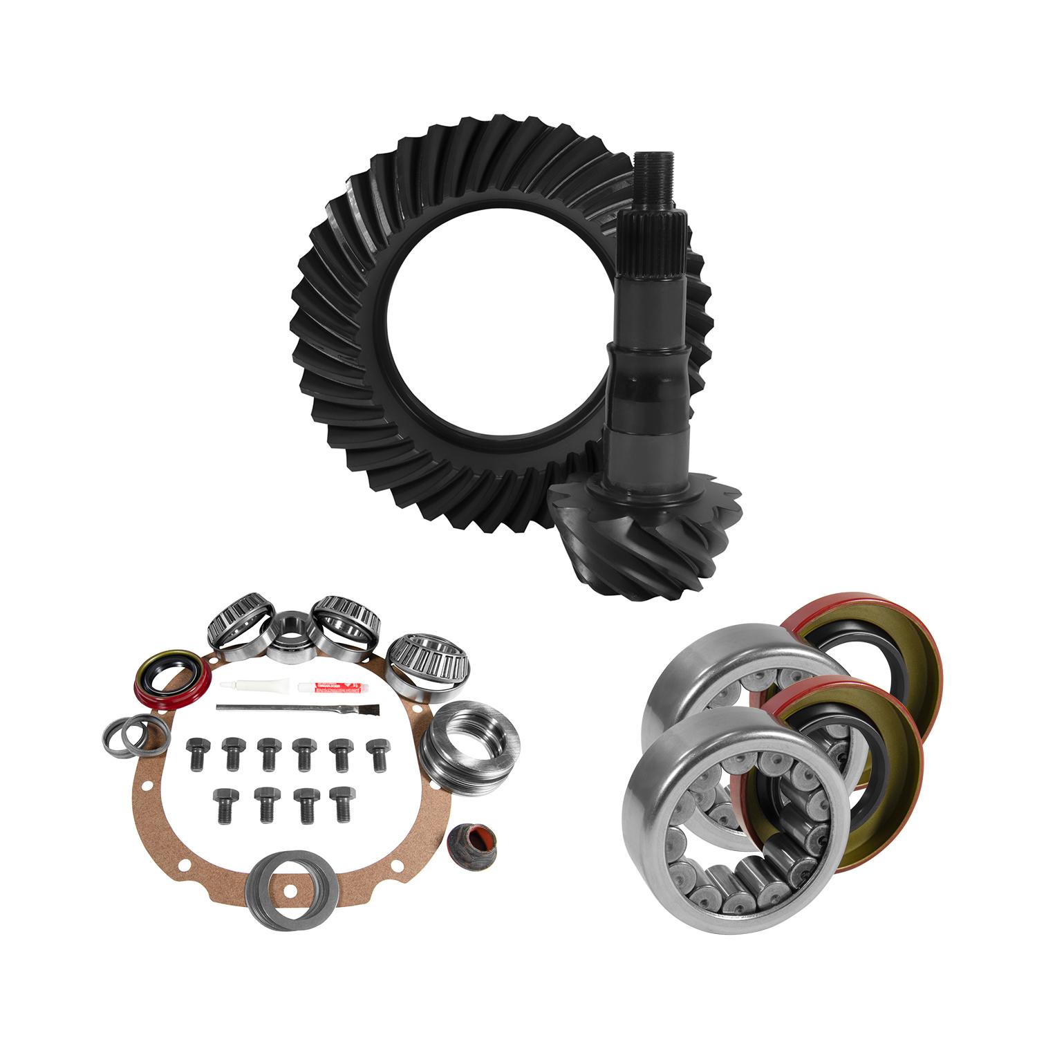 Yukon Gear & Axle 8.8" Ford 3.55 Rear Ring & Pinion, Install Kit, 2.99" Od Axle Bearings & Seals - YGK2065