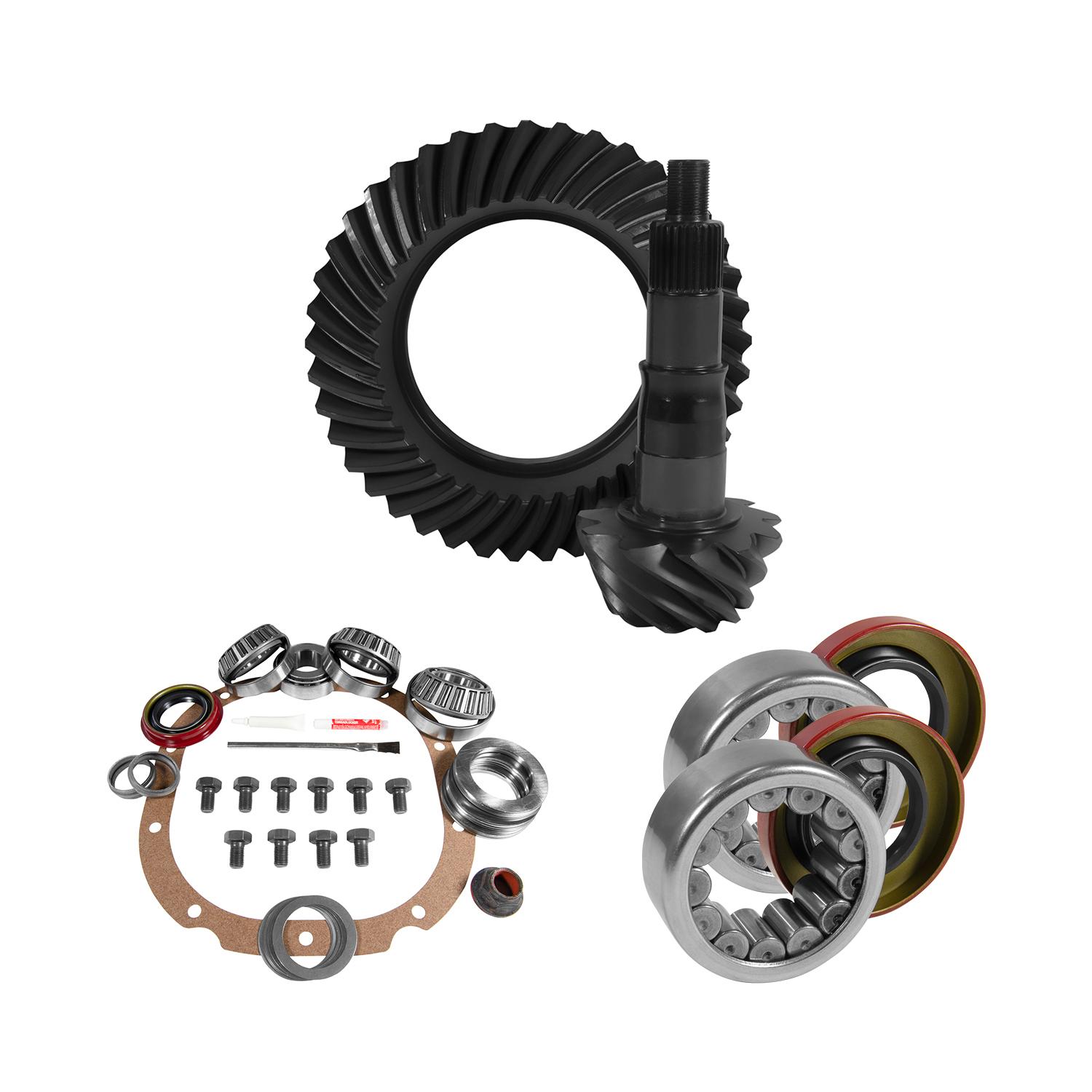 Yukon Gear & Axle 8.8" Ford 4.56 Rear Ring & Pinion, Install Kit, 2.99" Od Axle Bearings & Seals - YGK2068