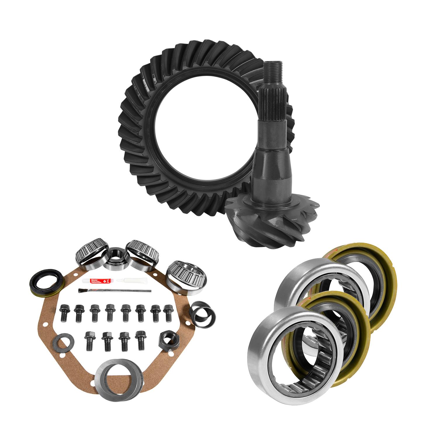 Yukon Gear & Axle 9.25" Chy 3.21 Rear Ring & Pinion, Install Kit, 1.705" Axle Bearings & Seal - YGK2076