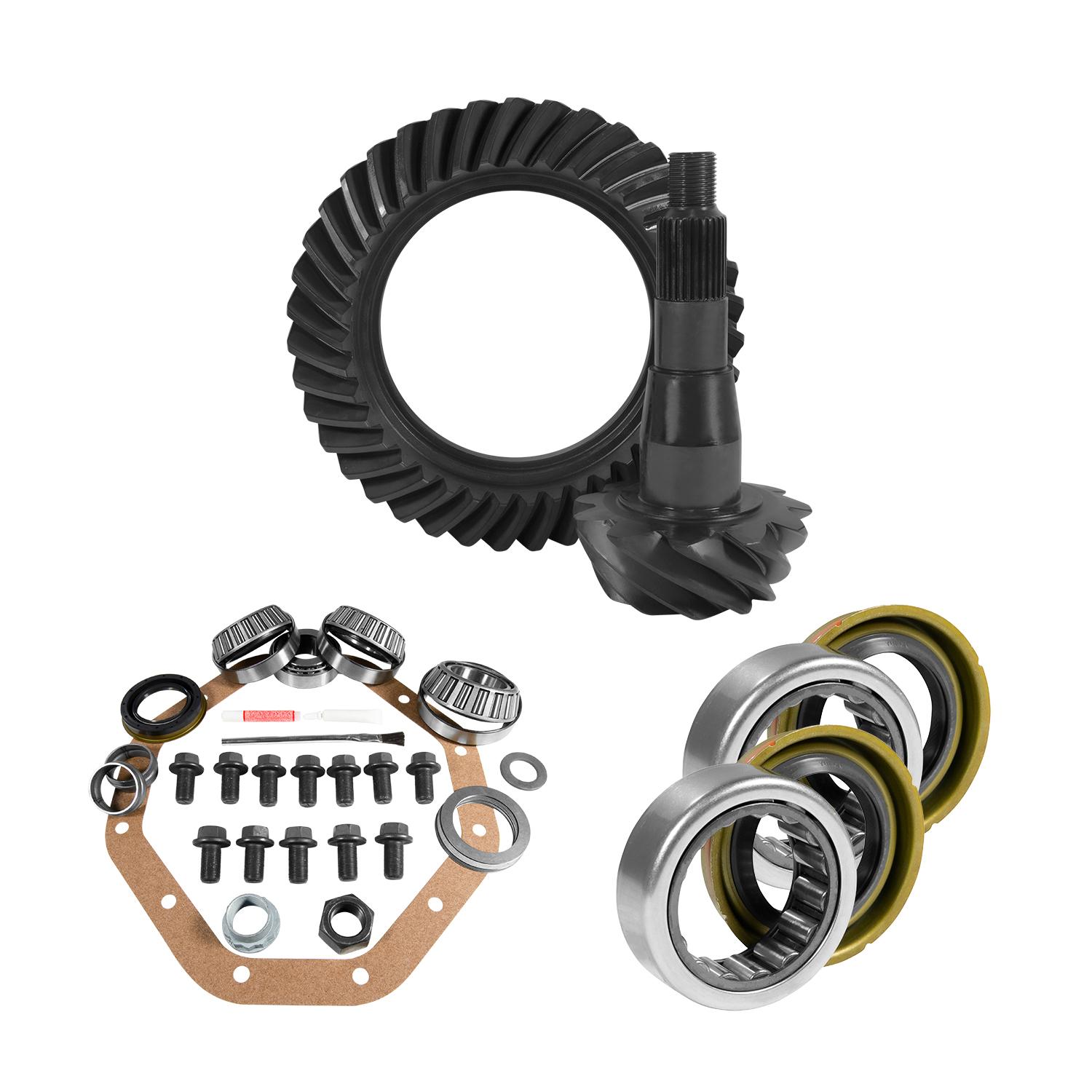 Yukon Gear & Axle Zf 9.25" Chy 3.55 Rear Ring & Pinion, Install Kit, Axle Bearings & Seal - YGK2083