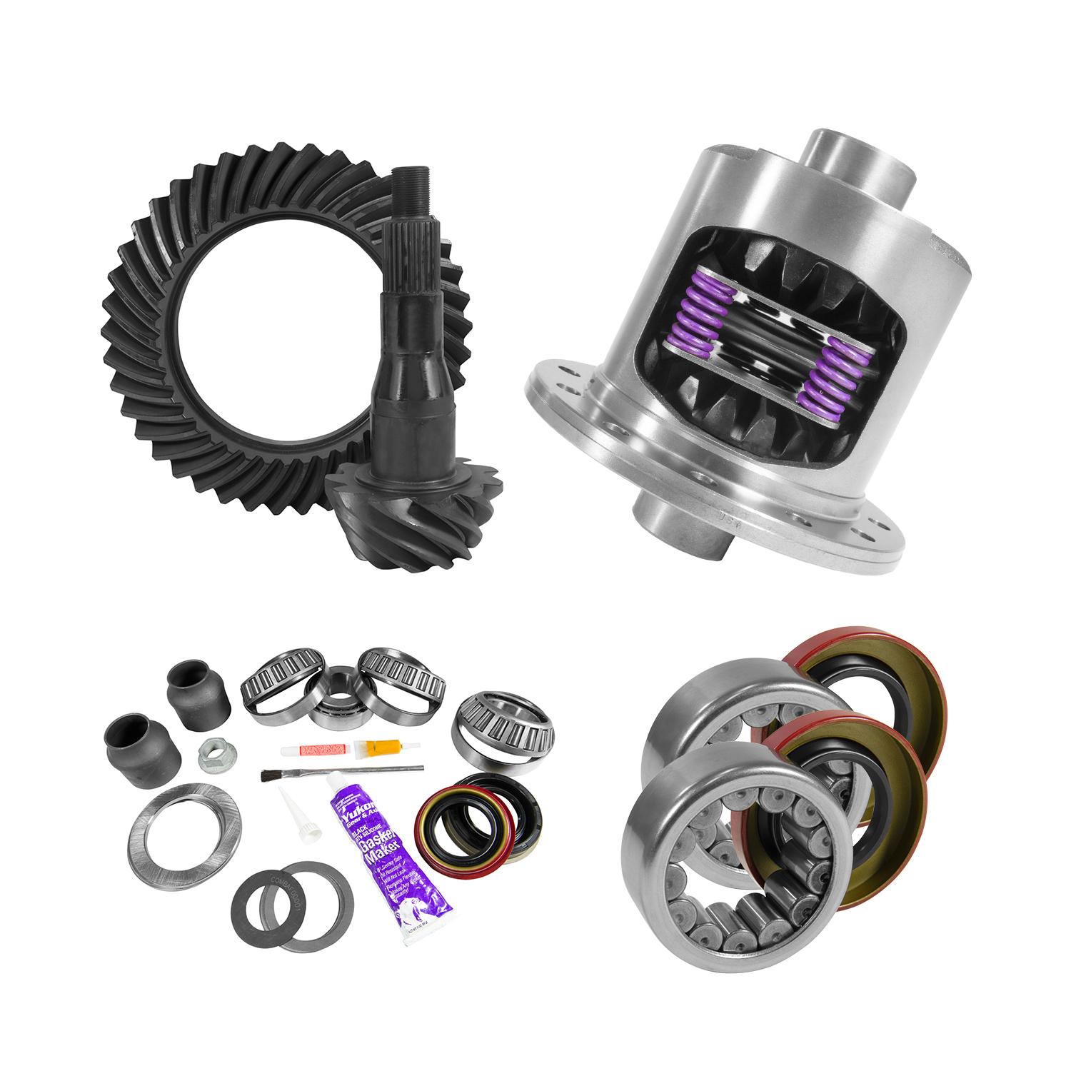 Yukon Gear & Axle 9.75" Ford 4.11 Rear Ring & Pinion, Install Kit, 34Spl Posi, 2.99" Axle Bearing - YGK2099