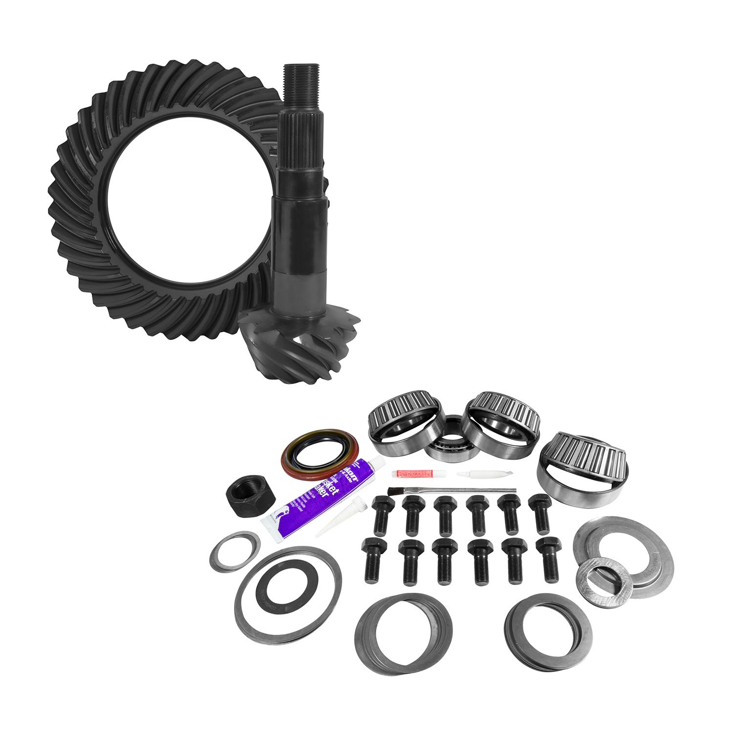Yukon Gear & Axle 11.25" Dana 80 3.73 Rear Ring & Pinion, Install Kit, 4.125" Od Head Bearing - YGK2158
