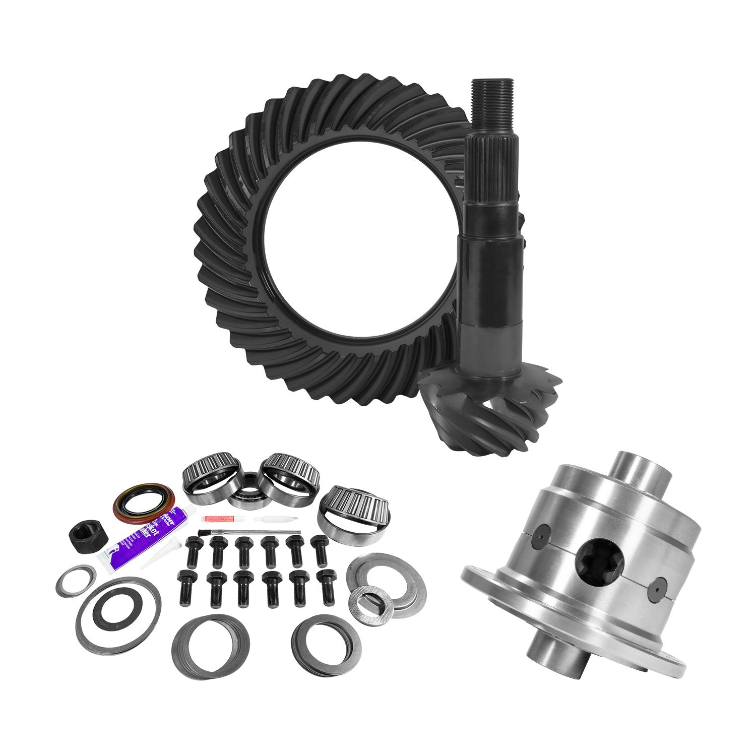 Yukon Gear & Axle 11.25" Dana 80 3.54 Rear Ring & Pinion, Install Kit, 35 Spline Posi, 4.125" Brg - YGK2164
