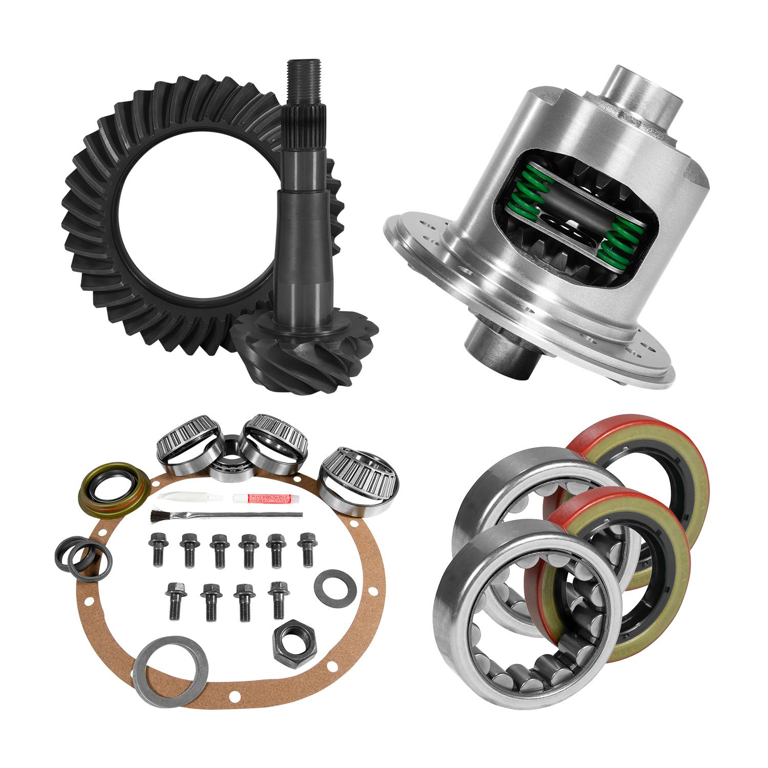 Yukon Gear & Axle 8.25" Chy 3.07 Rear Ring & Pinion, Install Kit, Posi, 1.618" Id Axle Bearings - YGK2192