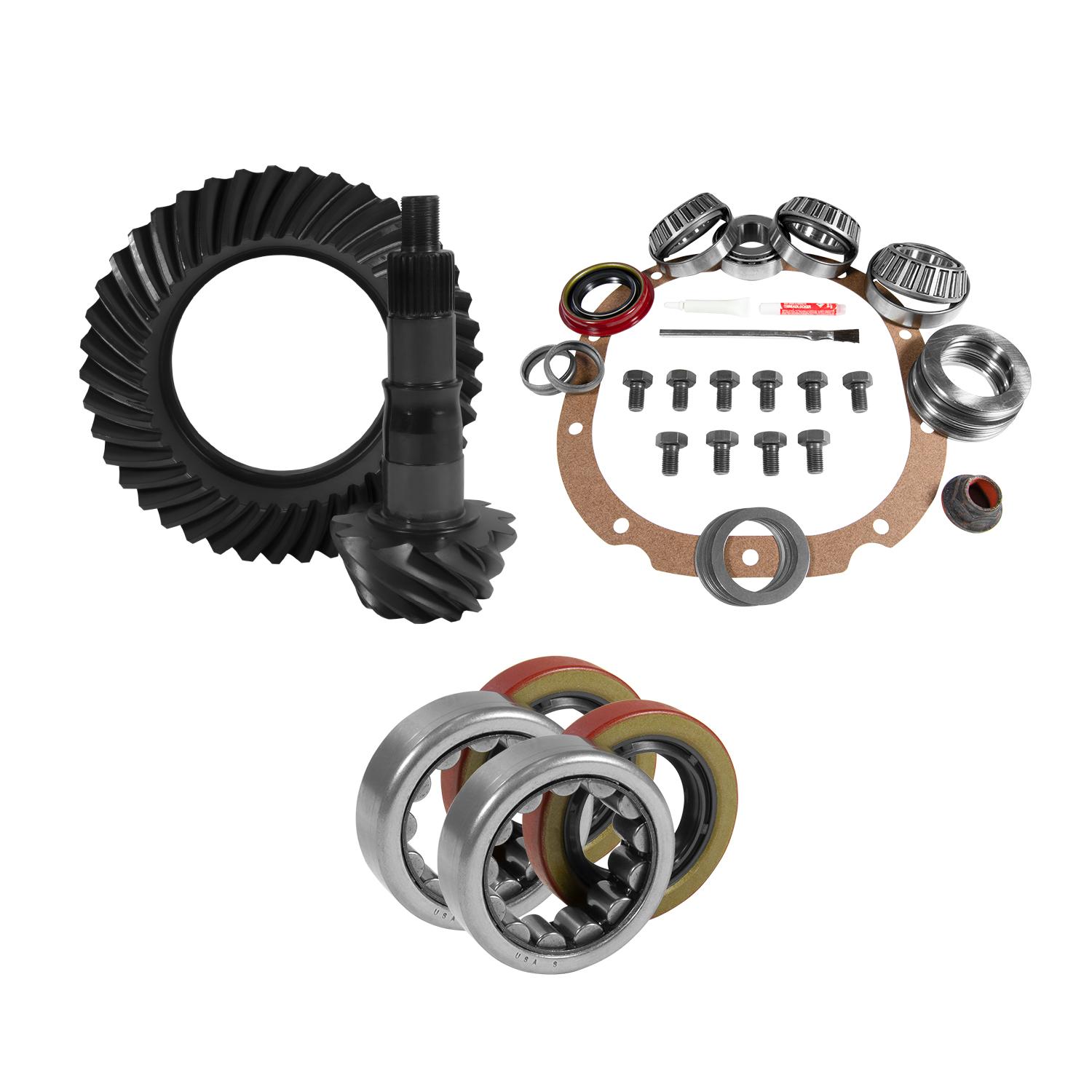 Yukon Gear & Axle 8.8" Ford 3.27 Rear Ring & Pinion, Install Kit, 2.25" Od Axle Bearings & Seals - YGK2215