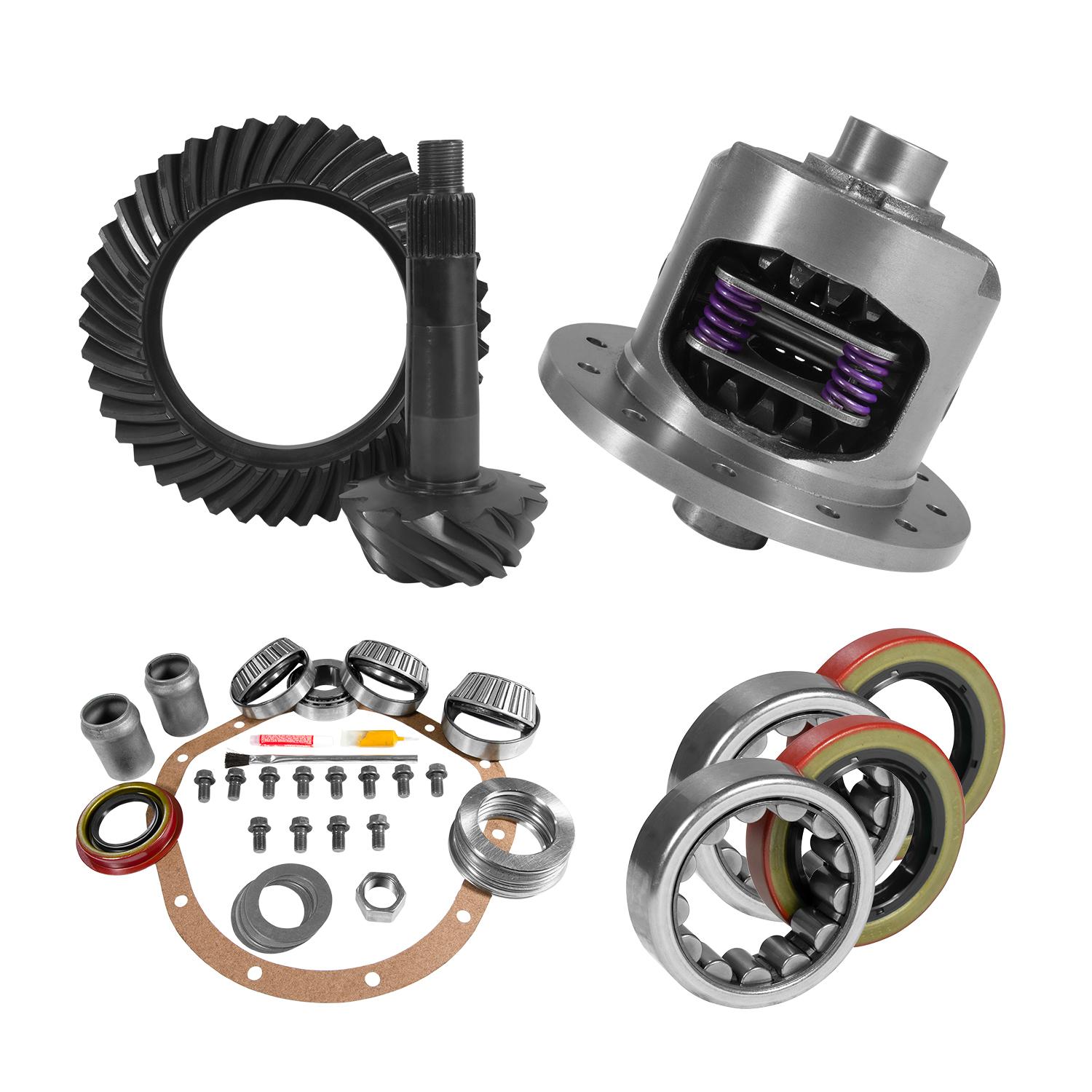 Yukon Gear & Axle 8.875" Gm 12T 3.08 Rear Ring & Pinion, Install Kit, 30Spl Posi, Axle Bearings - YGK2231