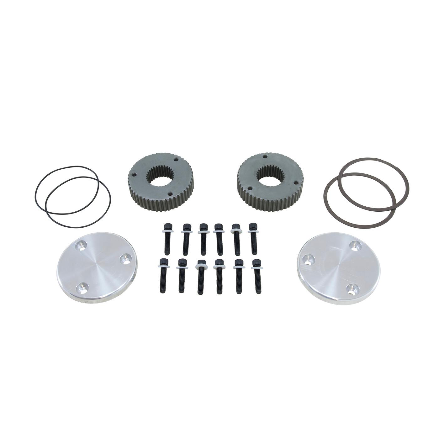 Yukon Gear & Axle Yukon Hardcore Drive Flange Kit Dana 44 30spl Outer Stubs w/ Non-Engraved Caps - YHC50002