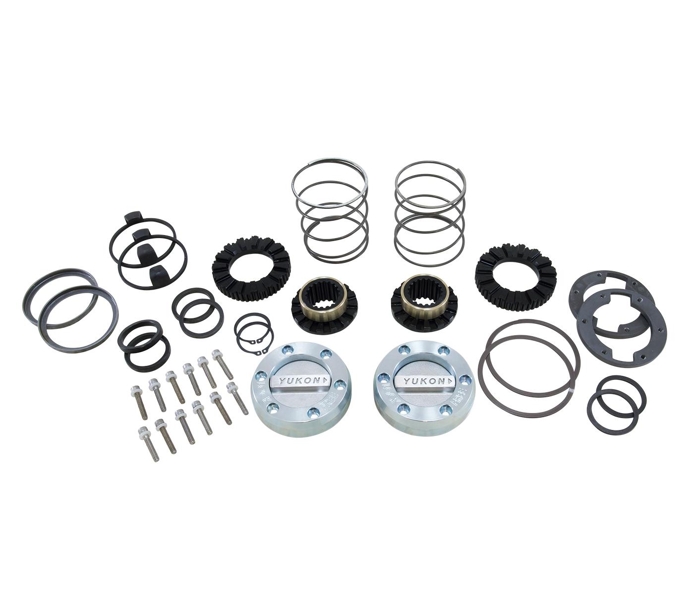 Yukon Gear & Axle Yukon Hardcore Locking Hub Set GM 8.5" Front & Dana 44 19-Spl - YHC70007
