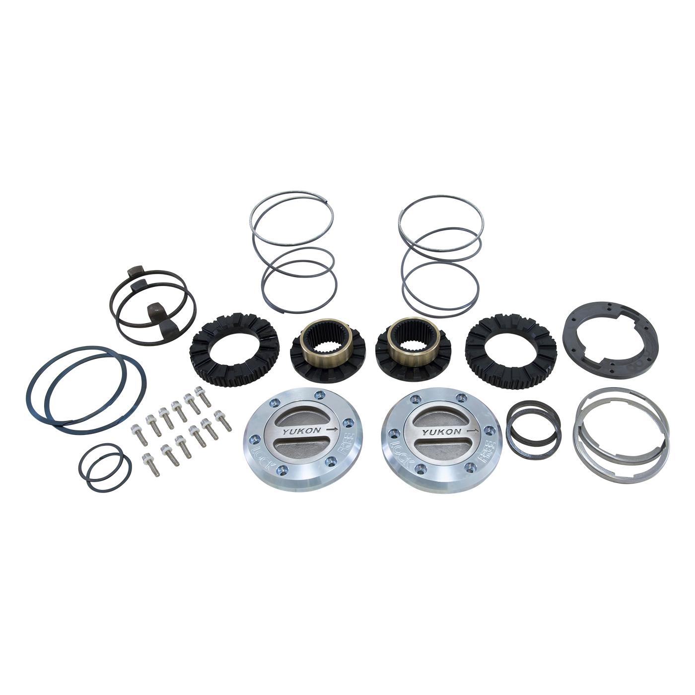 Yukon Gear & Axle Yukon Hardcore Locking Hub set for 2000-2017 3/4 & 1-Ton Front w/ Spin Free kit - YHC70009