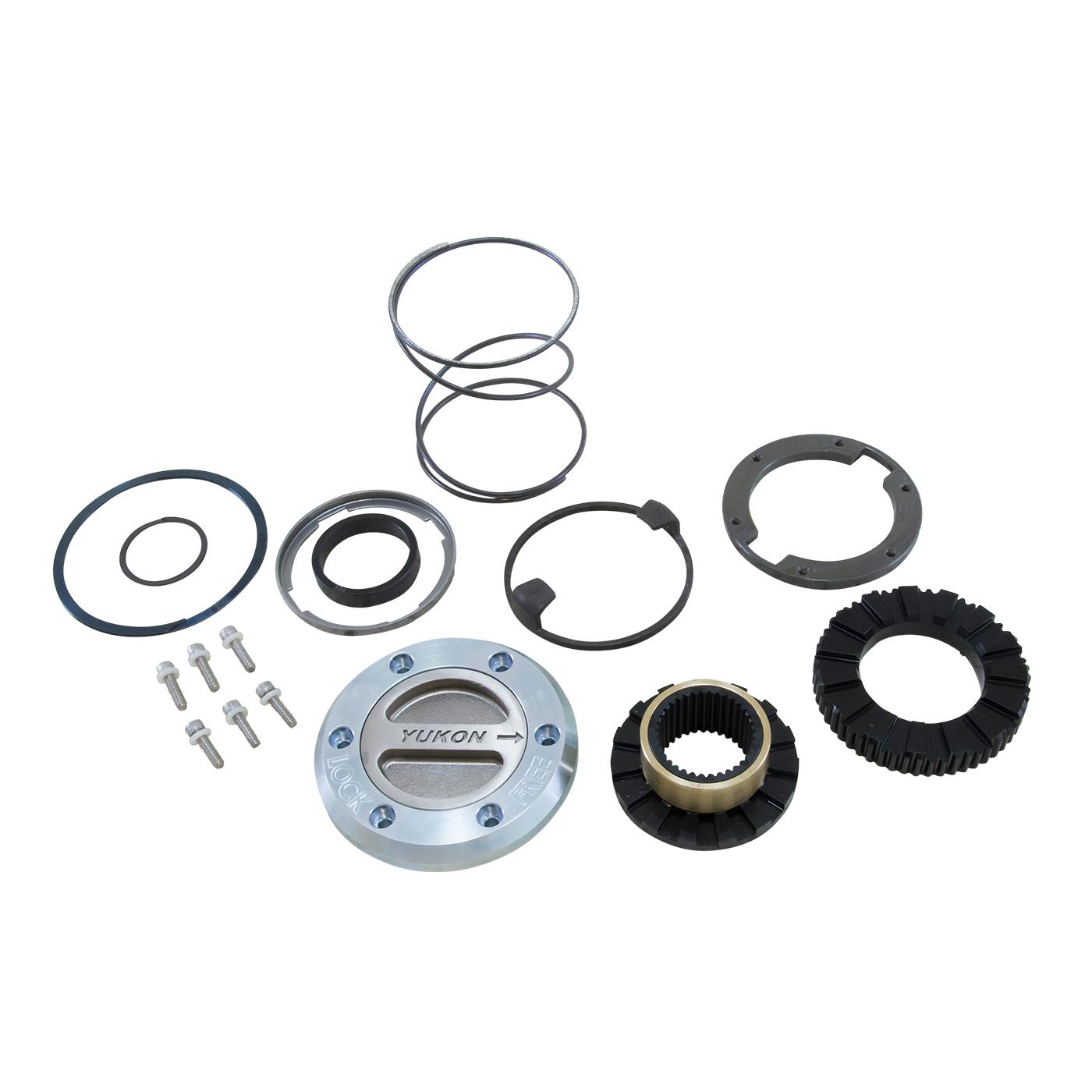 Yukon Gear & Axle Yukon Hardcore Locking Hub Set 2000-2008 1-Ton Front with Spin Free Kit 1 side - YHC71009