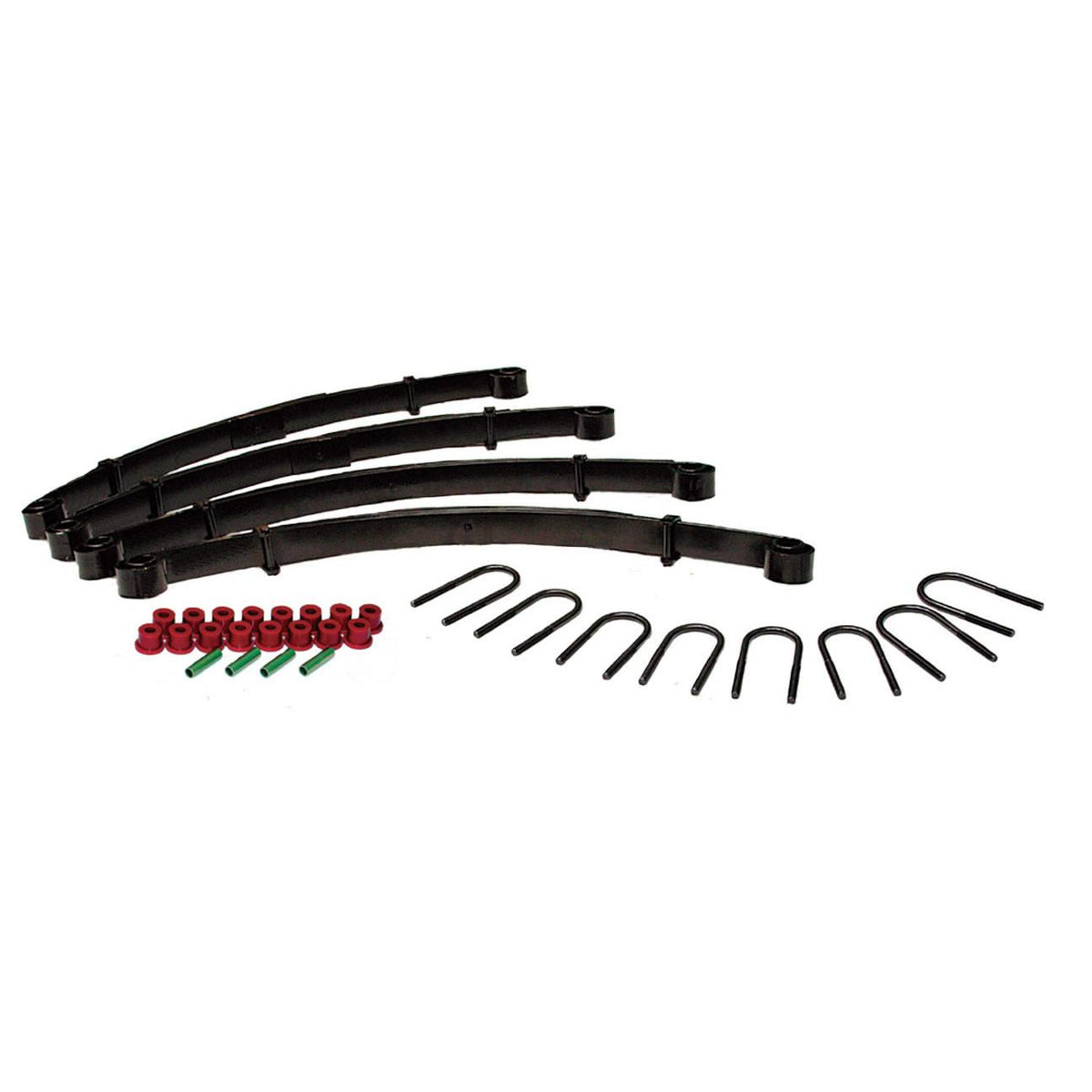 Skyjacker Jeep YJ Rock Ready Double Military Wrap Lift Kit 2.5 Inch Lift 87-95 Wrangler YJ Includes Front/Rear Springs Front/Rear Bushing Kits Front/Rear U Bolt Kits - YJ25K