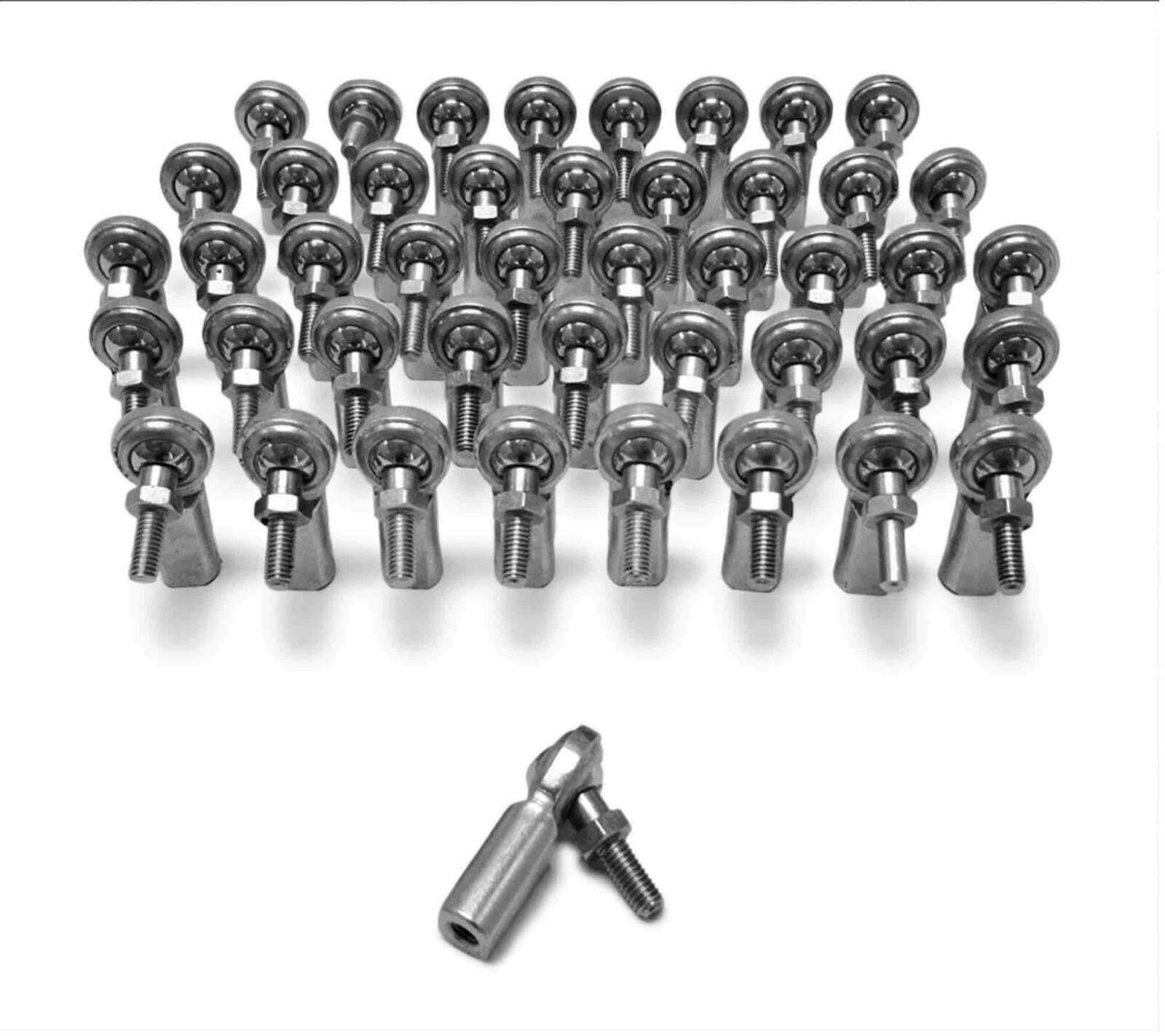 Steinjager Inch Female Rod Ends Steel Housing, 2 Piece 1/2-20 RH Studded 45 Pack - J0014634