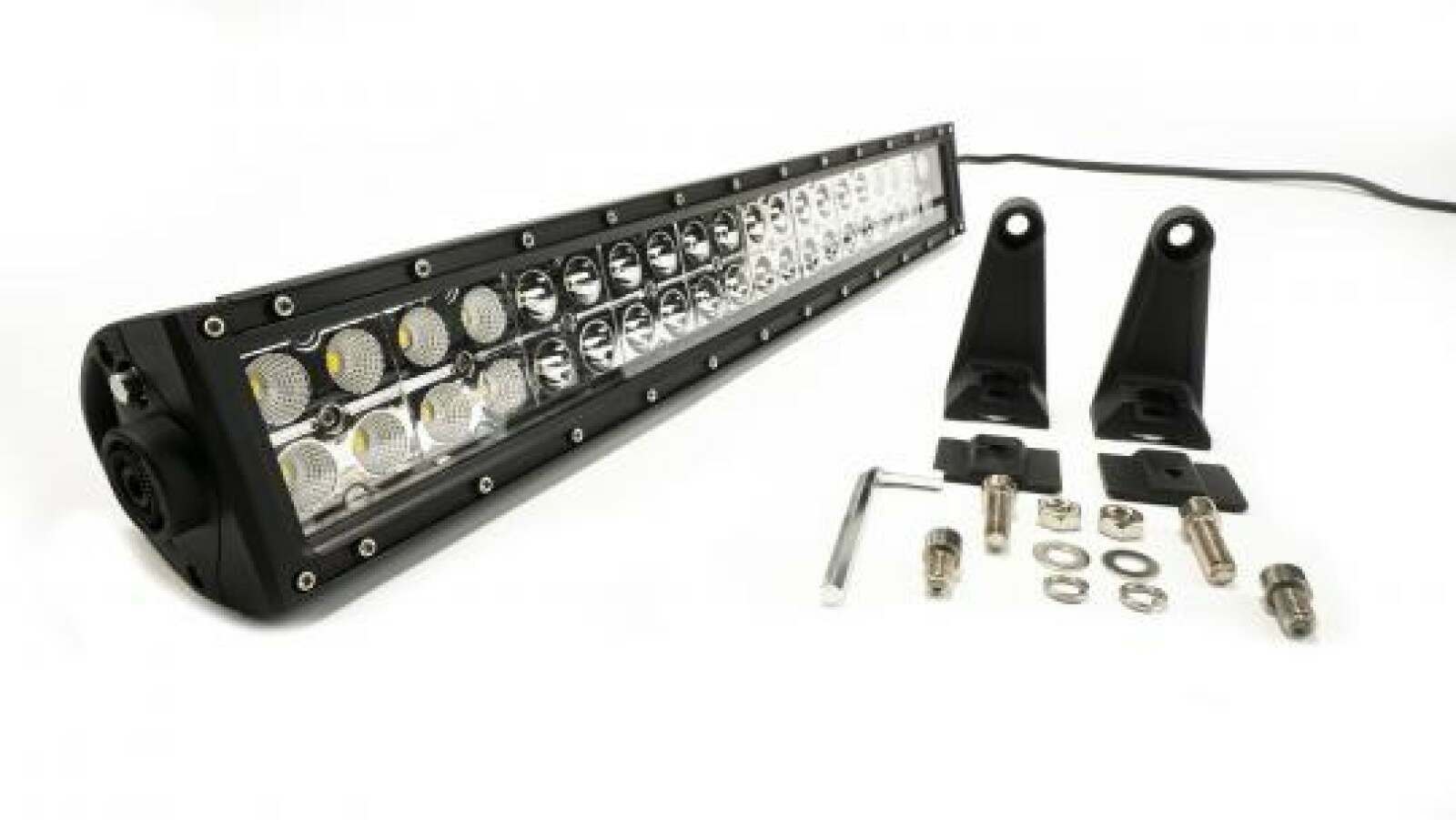 Southern Truck 20.0 Inch Amber/White LED Light Bar Double Row Straight Combo Flood/Beam 72W DT Harness 79904 7,200 Lumens - 77020