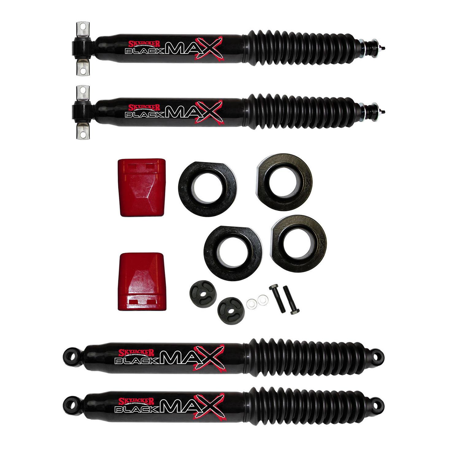 Skyjacker Grand Cherokee Suspension Lift Kit 93-98 Jeep Grand Cherokee w/Shock Black MAX Shocks 2 Inch Lift Incl. Poly Spacers - ZJ20-B