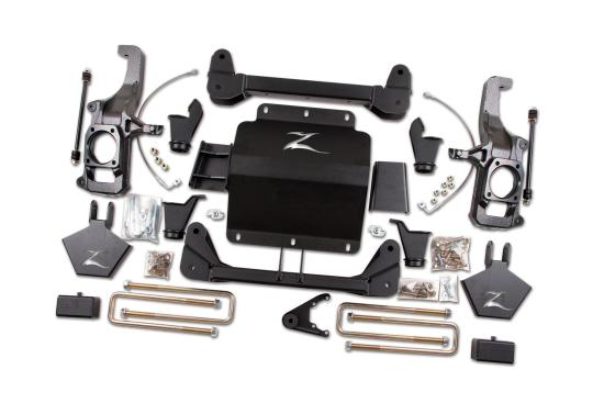 Zone Offroad 11-19 Silverado/Sierra 2500HD/3500HD 5.0 Inch Torsion Bar Drop Lift Kit Without Top Overload No Shocks - ZONC12