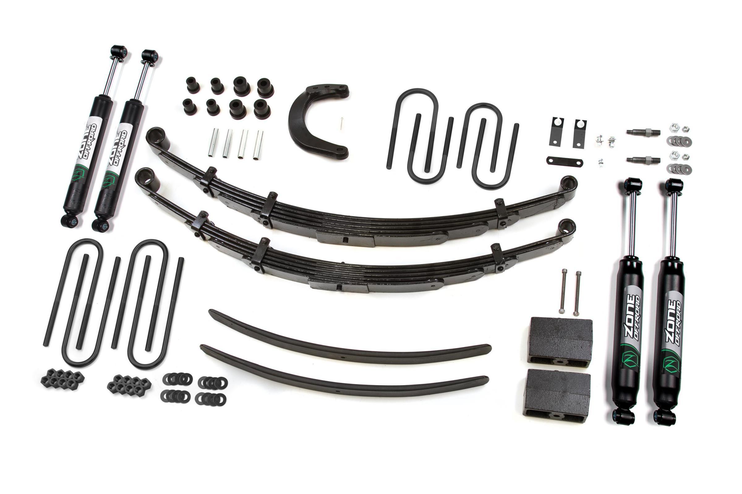 Zone Offroad 88-91 Jimmy Chevy V20/V2500 Suburban 6 Inch Lift Kit With Nirto Shocks - ZONC24N