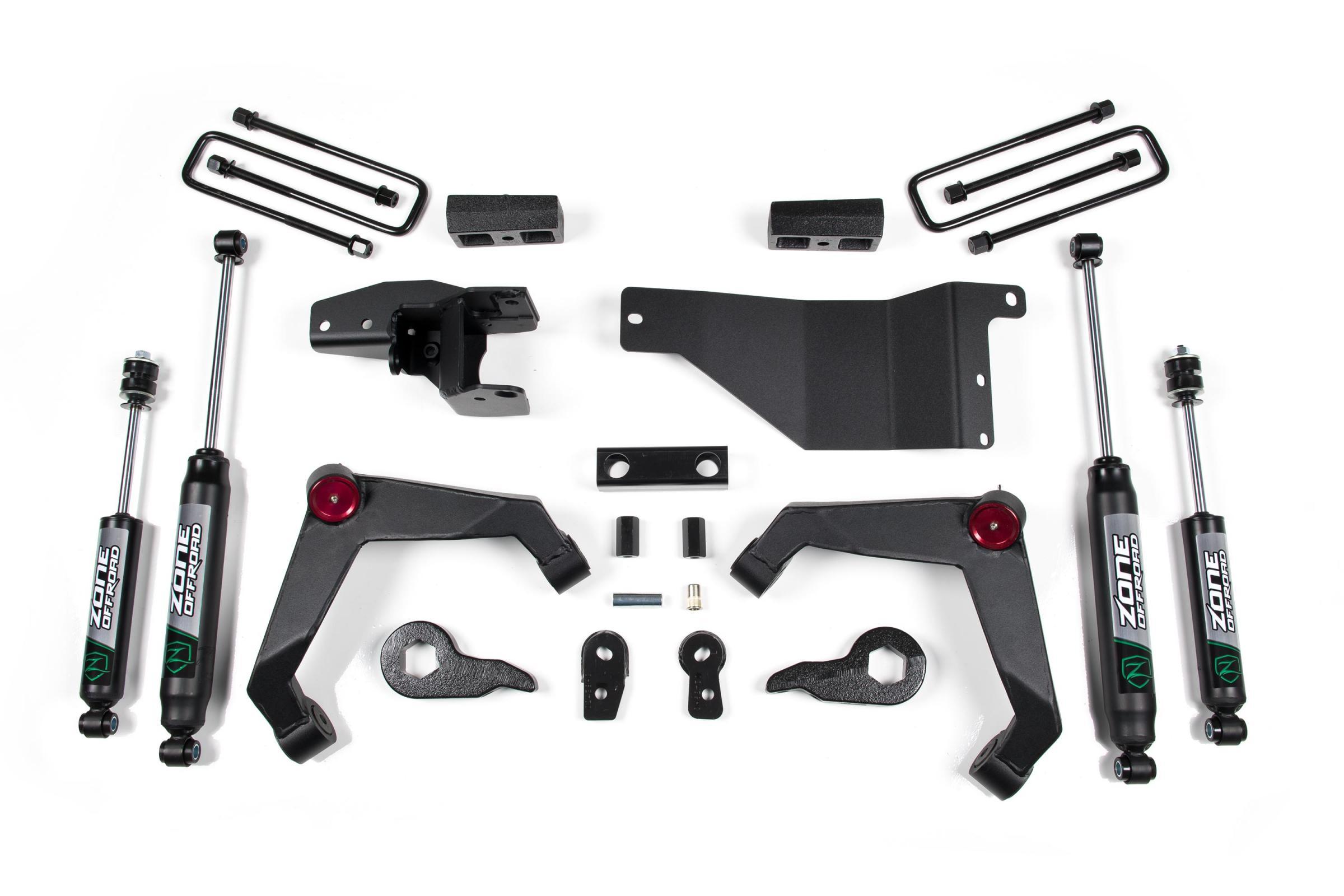 Zone Offroad 01-06 Yukon XL Avalanche 2500 07-10 Silverado/Sierra 2500HD/3500HD 3 Inch Adventure Series With Nitro Shocks - ZONC31N