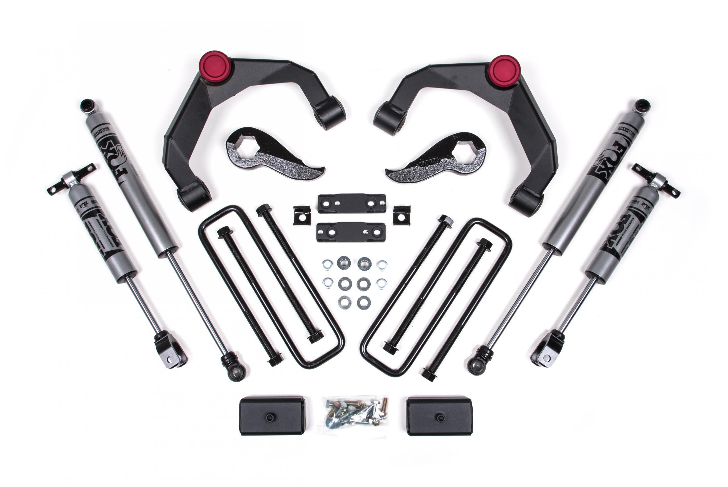 Zone Offroad 20-24 Silverado/Sierra 2500/3500 HD 3 Inch Adventure Series OE Key 84634344 Without Overloads Fox Adventure Shocks - ZONC48F