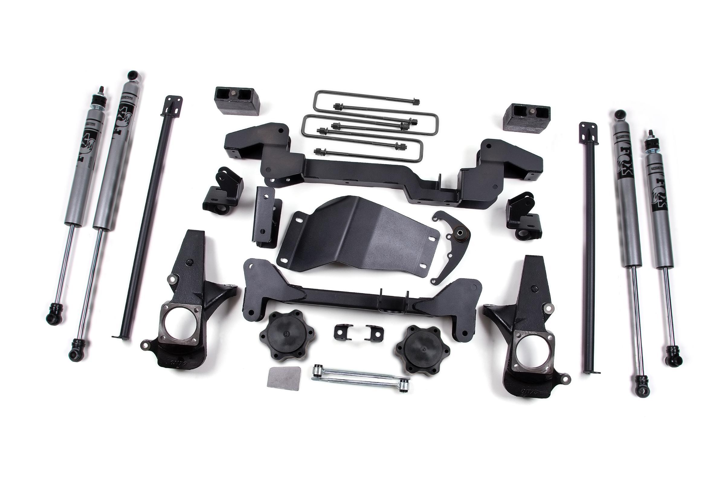 Zone Offroad 01-10 Silverado 1500/2500 HD/3500 HD 6 Inch Lift Kit With Fox Adventure Shocks - ZONC4F