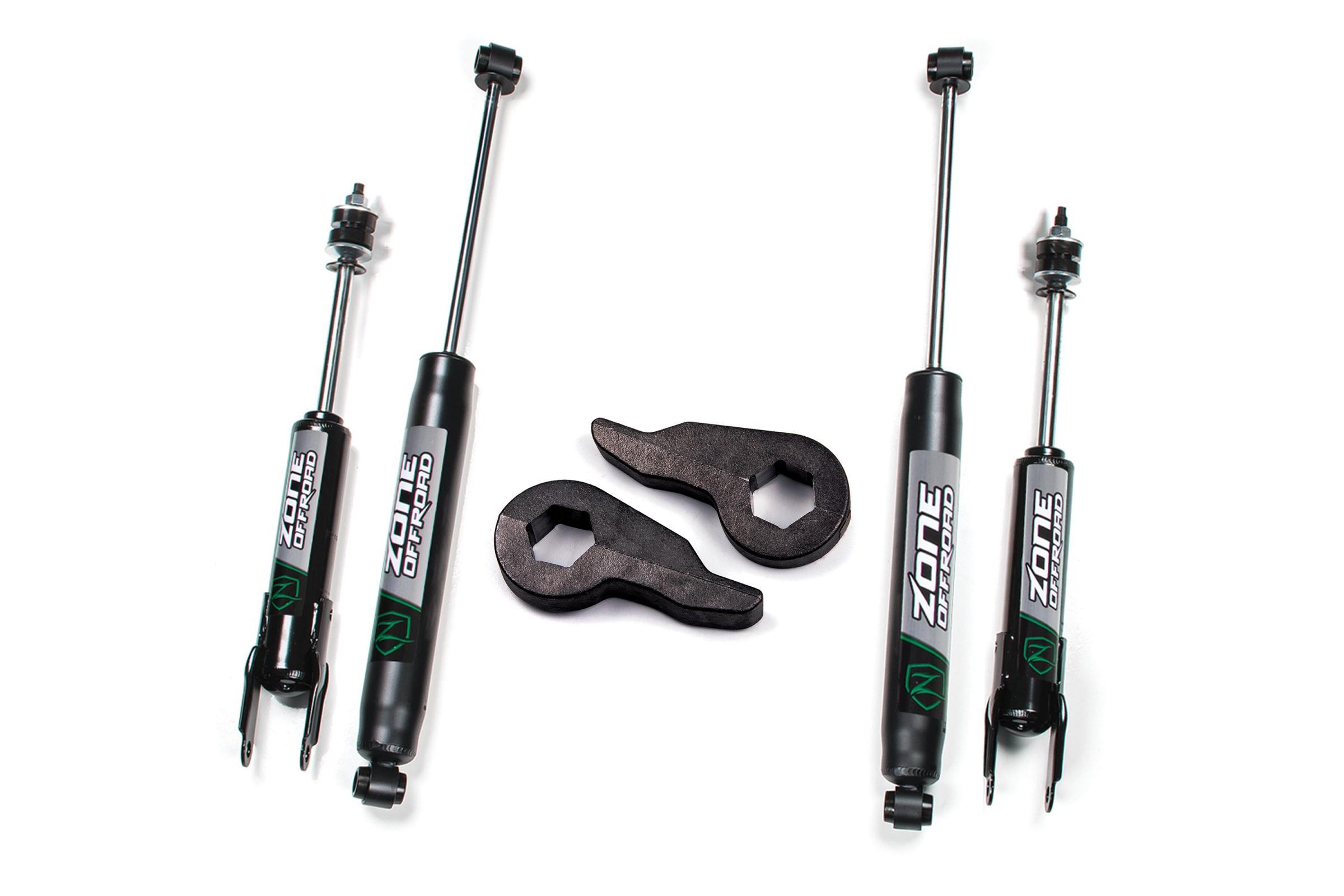 Zone Offroad 99-06 Chevy/GMC 1500 2 Inch Torsion Bar Key Kit With Nitro Shocks - ZONC52N
