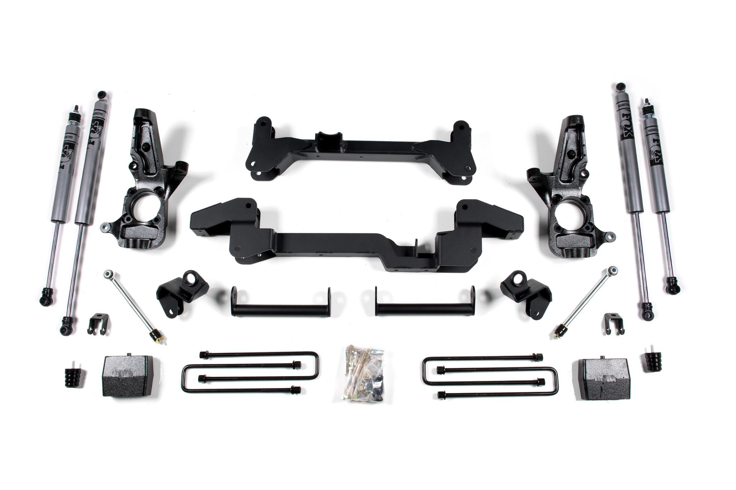 Zone Offroad 01-10 Silverado/Sierra 2500/3500 HD 6 Inch Lift Kit Fox Adventure Shocks - ZONC5F