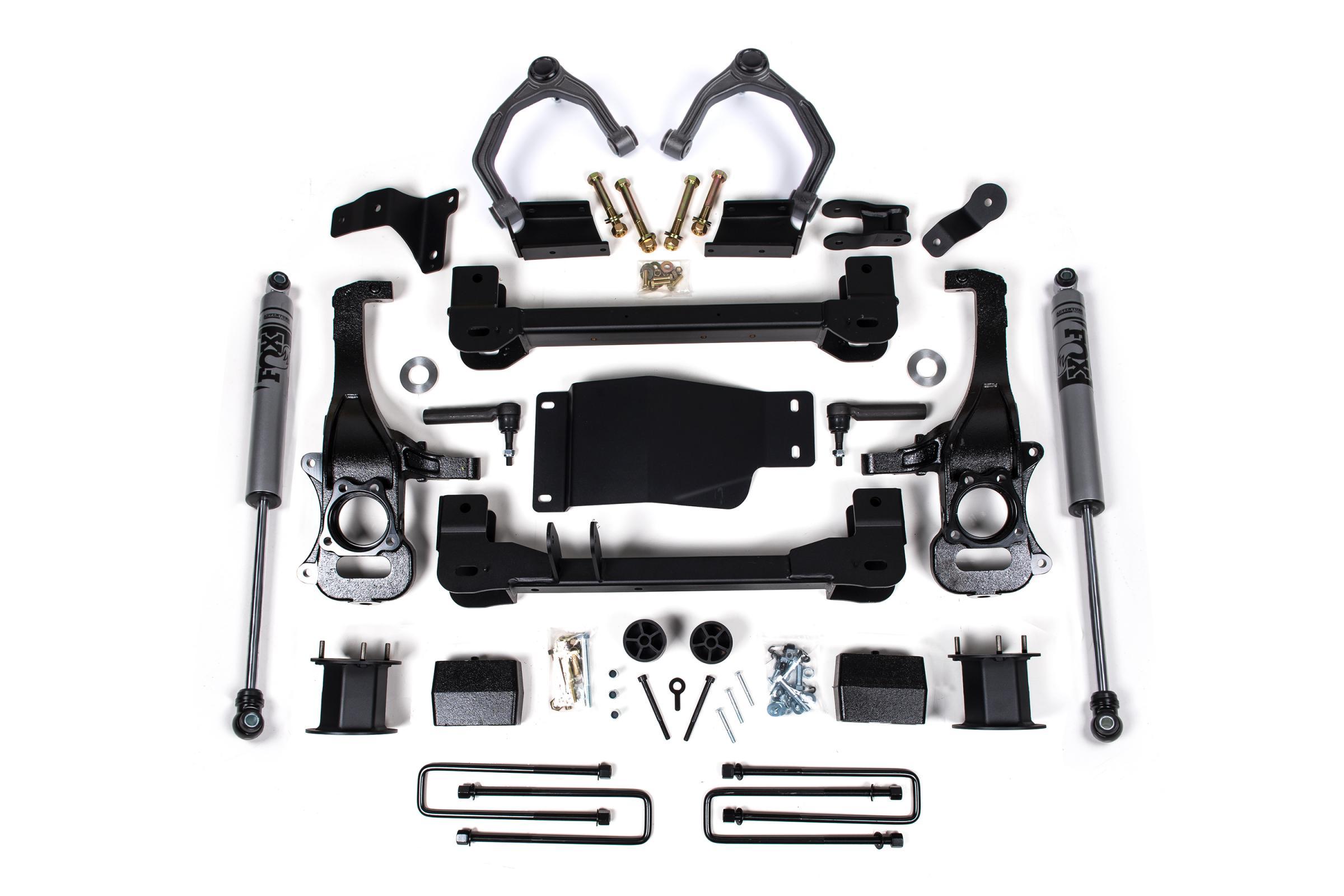 Zone Offroad 19-24 Silverado/Sierra 1500 4 Inch Lift Kit With Fox Adventure Shocks - ZONC67F