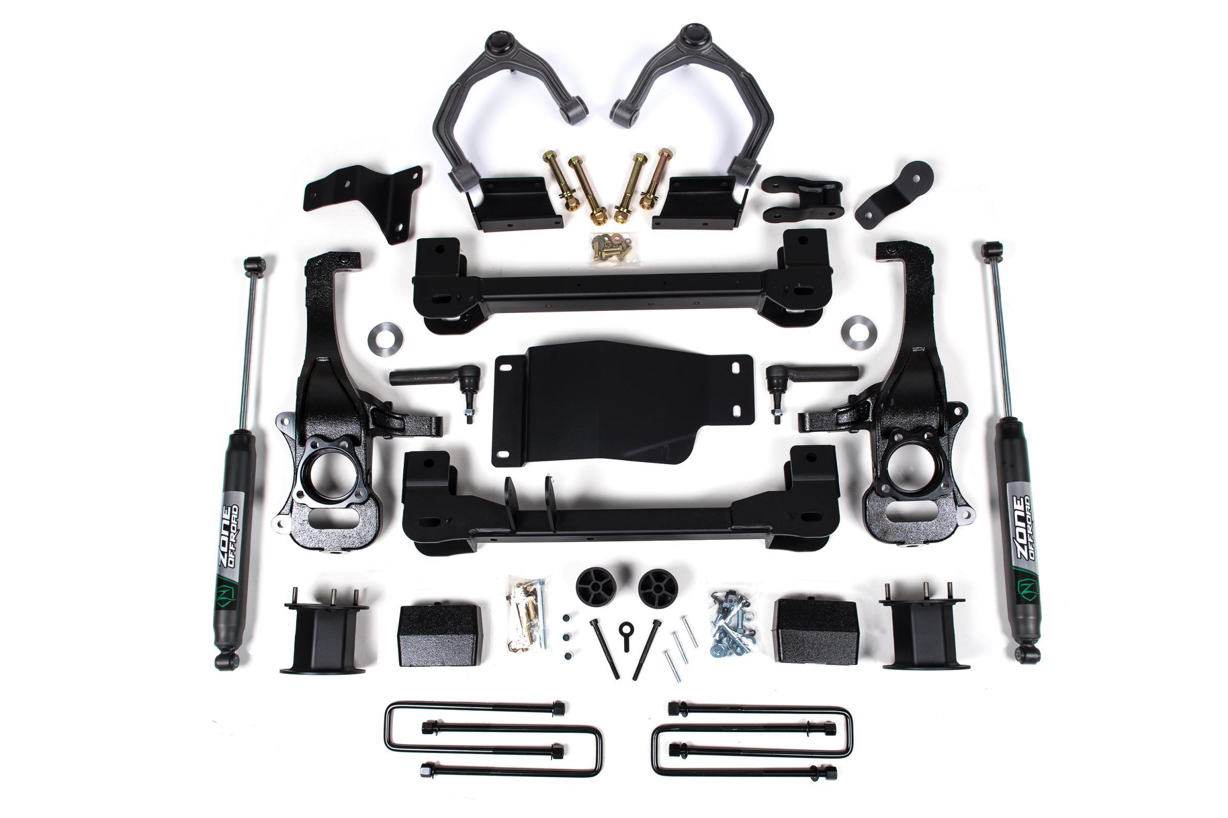 Zone Offroad 19-24 Silverado/Sierra 1500 4 Inch Lift Kit With Nitro Shocks - ZONC67N