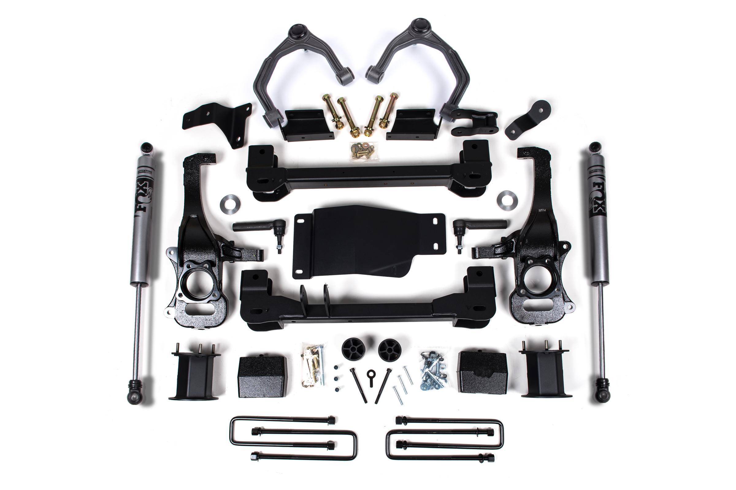 Zone Offroad 19-24 Silverado/Sierra 1500 4WD 6 Inch Lift Kit Fox Adventure Shocks - ZONC68F