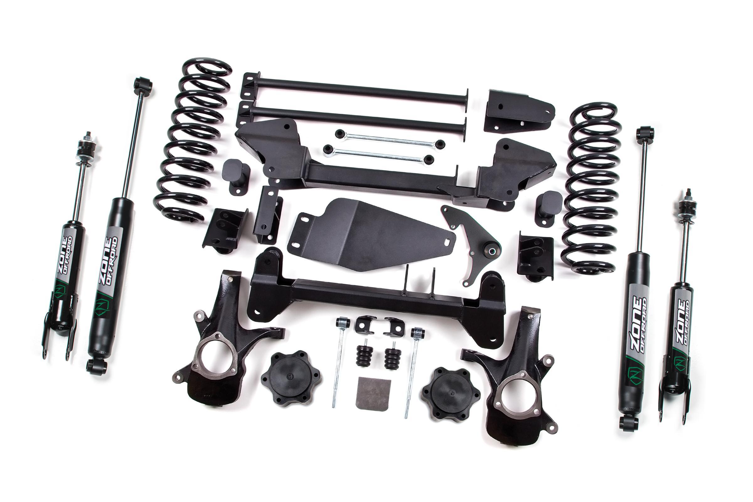 Zone Offroad 00-06 Tahoe/Yukon/Suburban 6 Inch Lift Kit With Nitro Shocks - ZONC7N